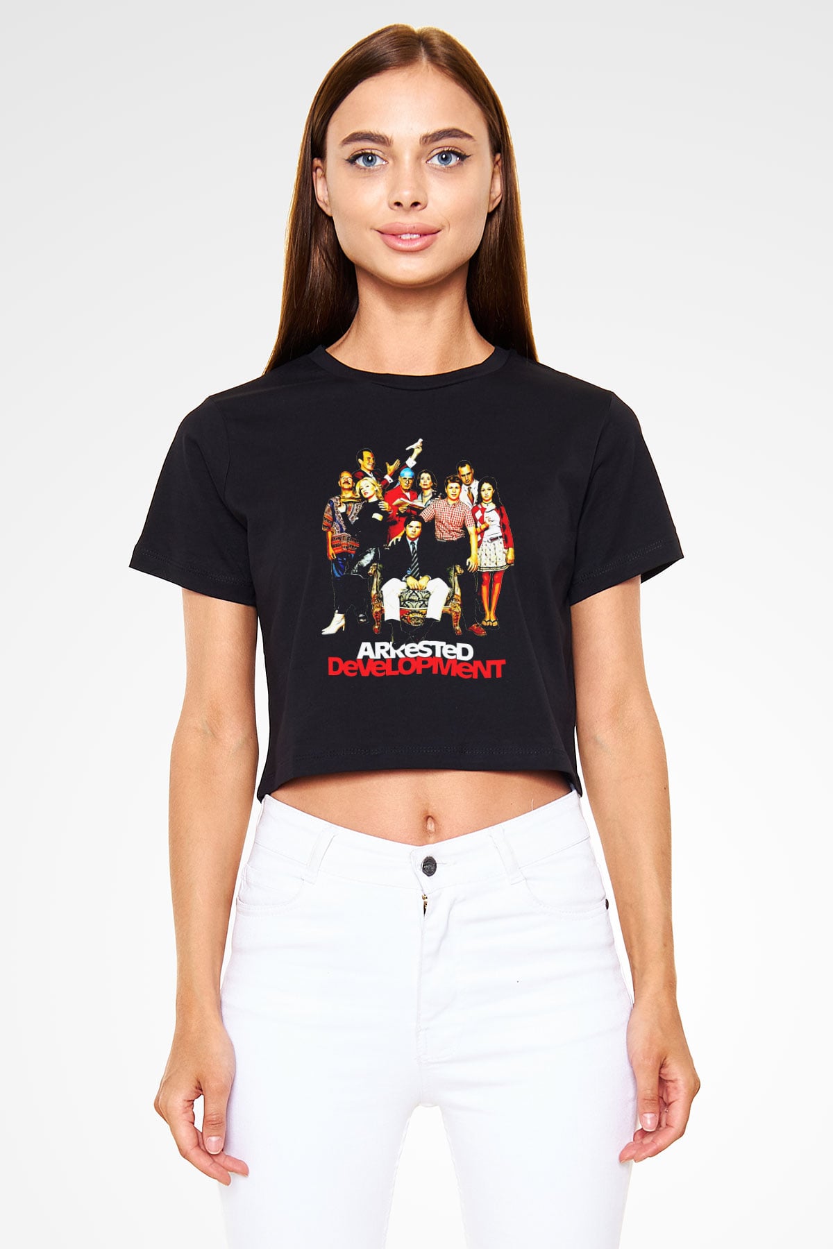 Arrested Development Siyah  Crop Top Tişört