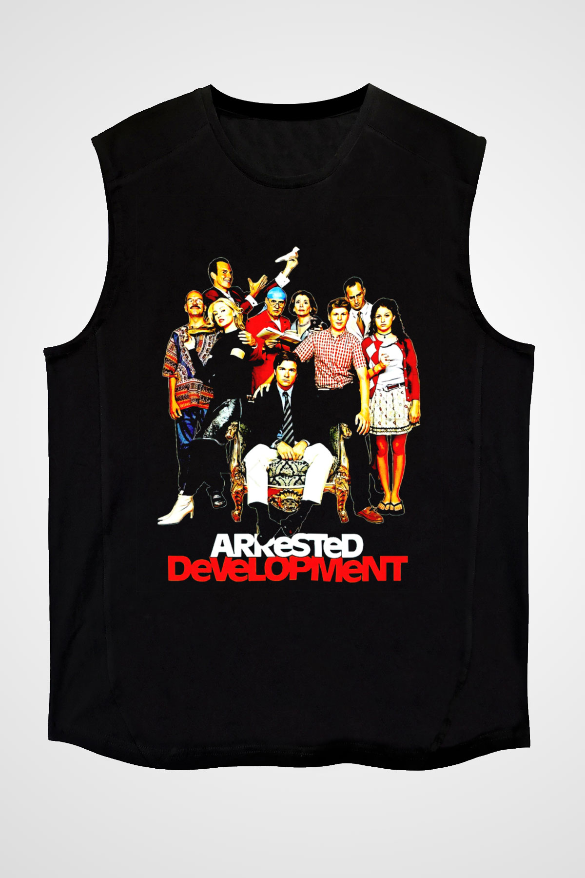 Arrested Development Siyah Unisex Kolsuz Tişört