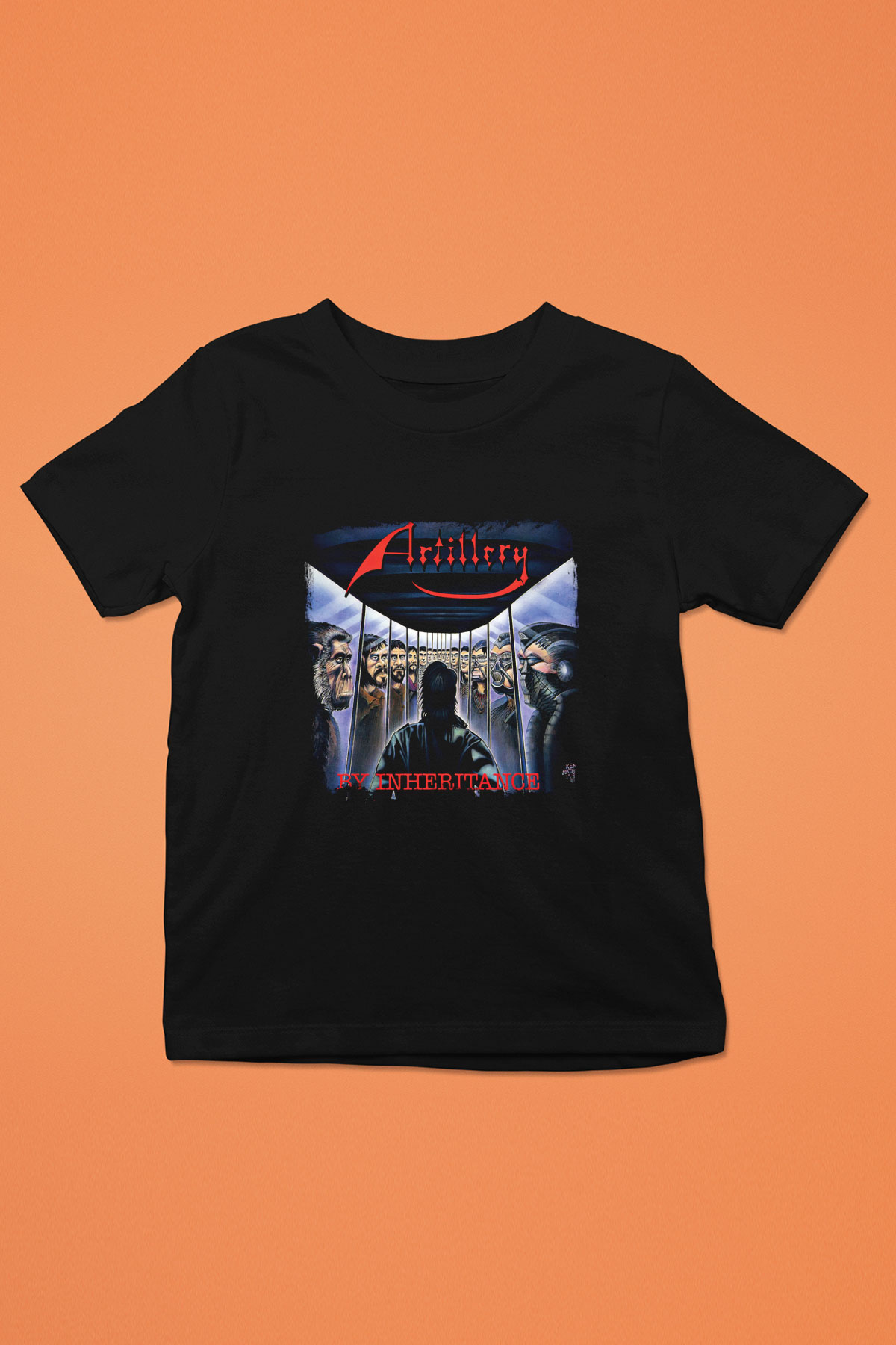Artillery Baskılı Unisex Siyah Çocuk Tişört
