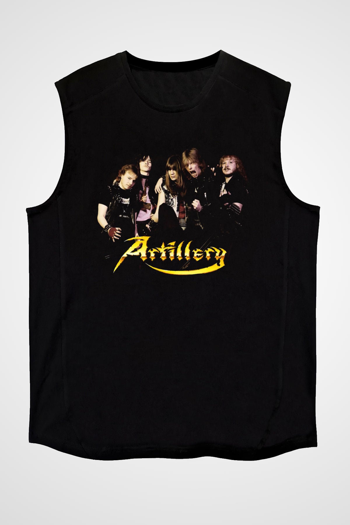 Artillery Siyah Unisex Kolsuz Tişört