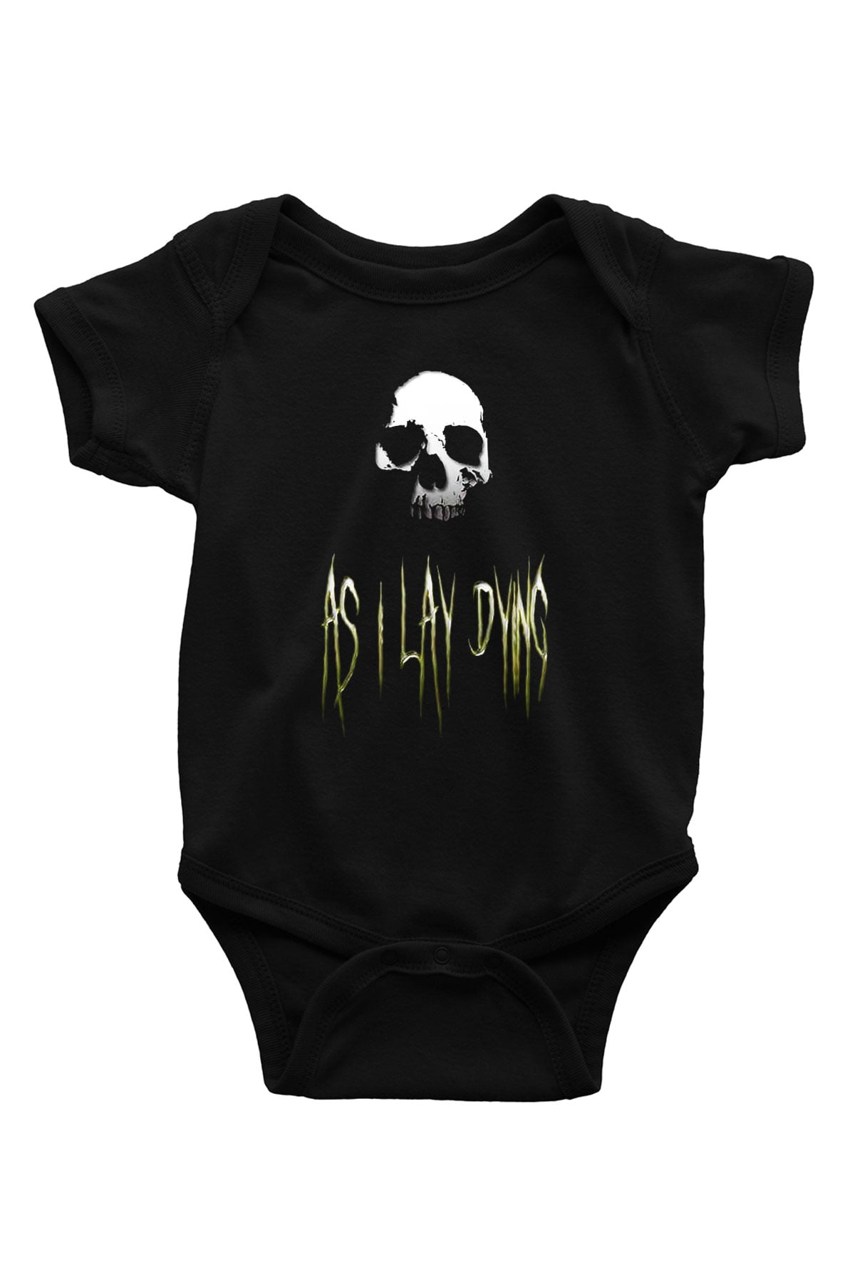 As I Lay Dying Baskılı Siyah Bebek Body - Zıbın