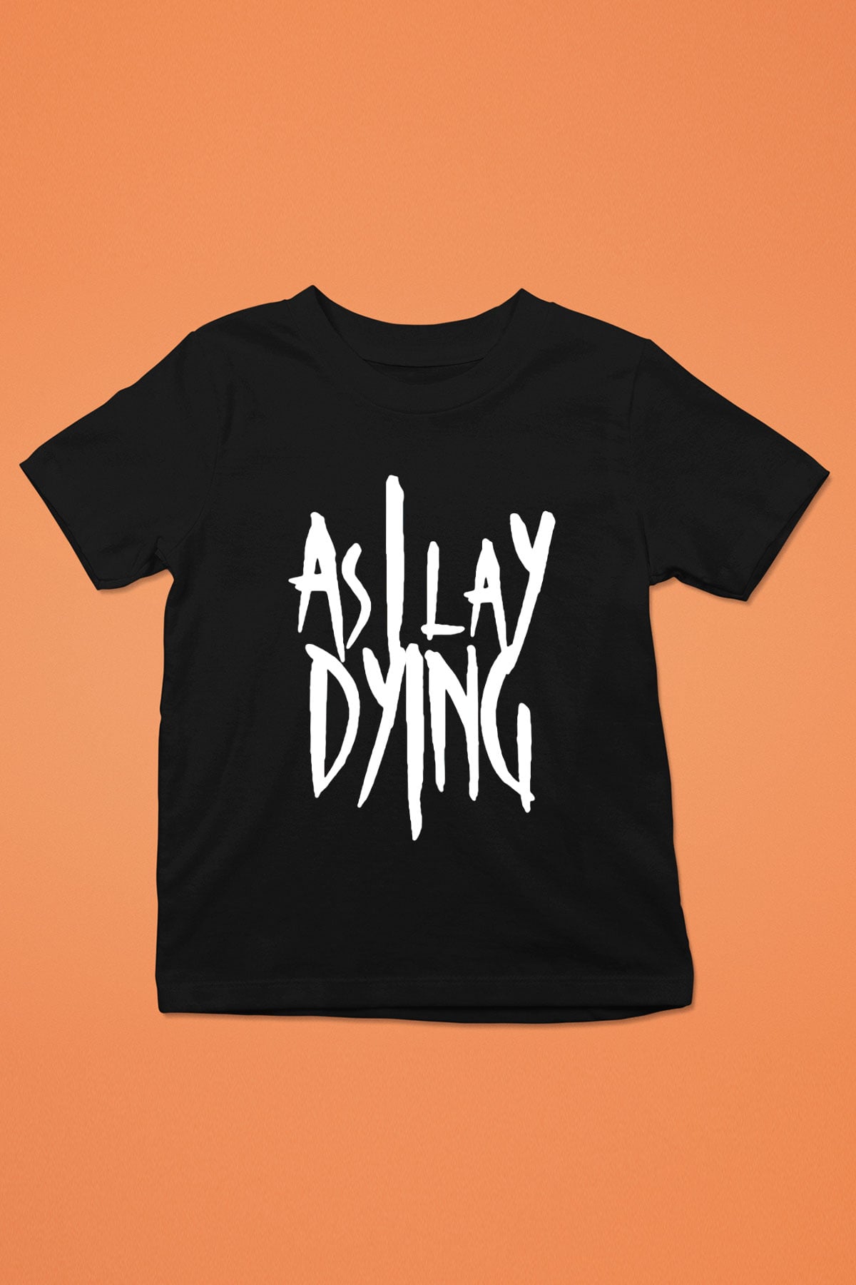 As I Lay Dying Baskılı Siyah Unisex Çocuk Tişört