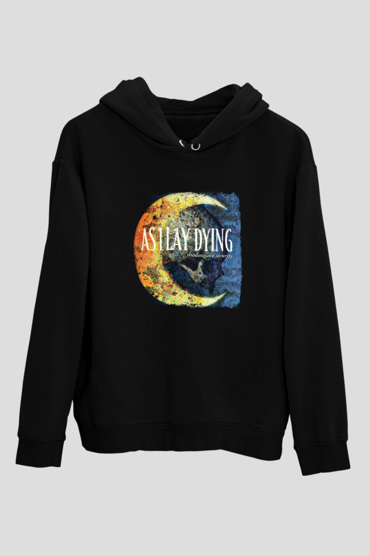 As I Lay Dying Baskılı Unisex Siyah Hoodie