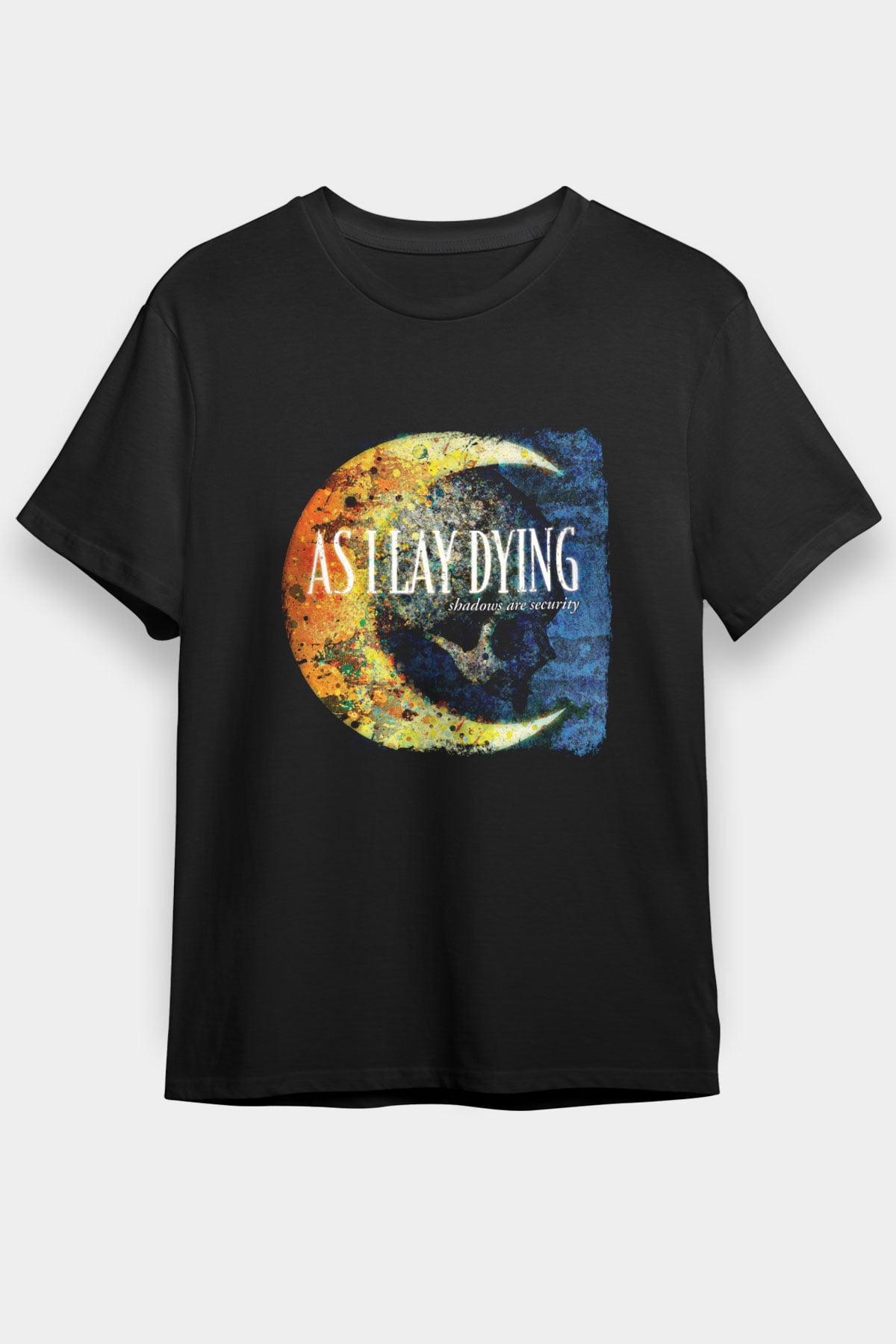 As I Lay Dying Baskılı Unisex Siyah Tişört