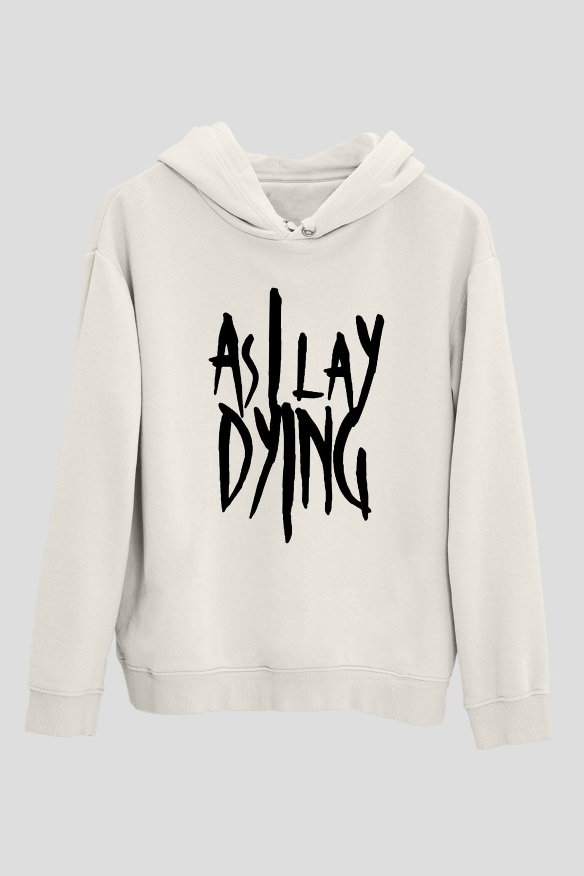 As I Lay Dying Beyaz Unisex Kapşonlu Sweatshirt