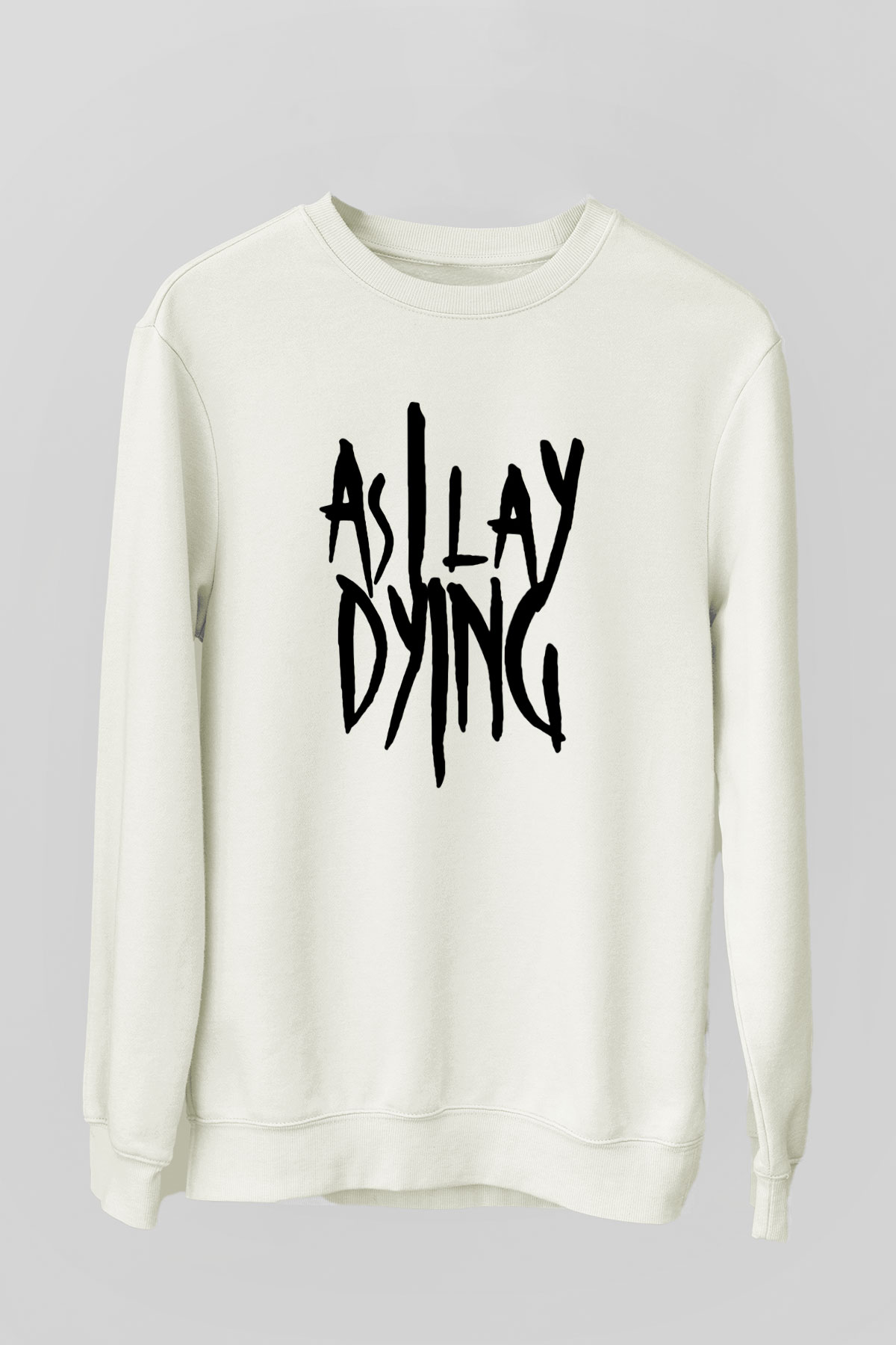 As I Lay Dying Beyaz Unisex Sweatshirt