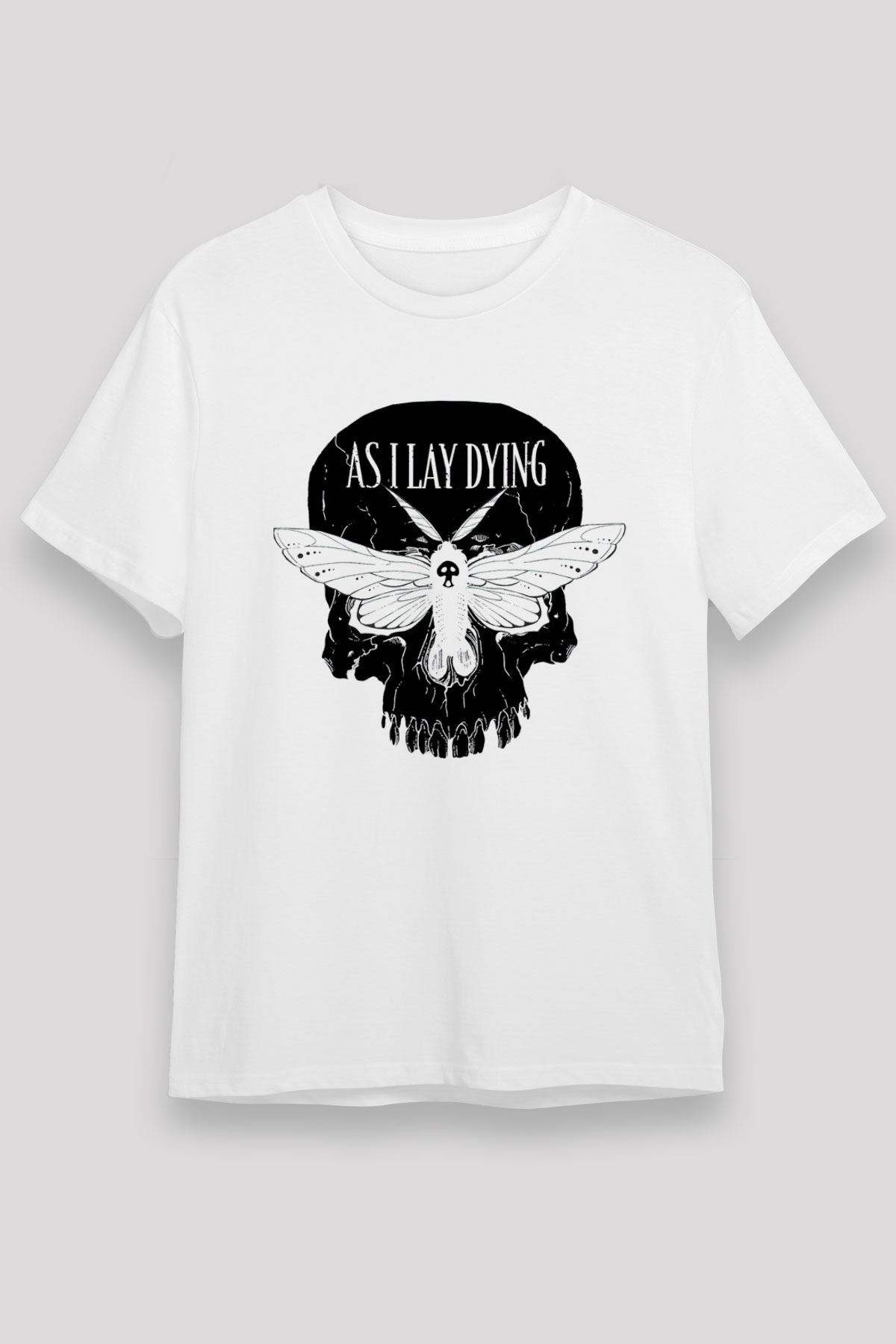 As I Lay Dying Beyaz Unisex Tişört T-Shirt - TişörtFabrikası