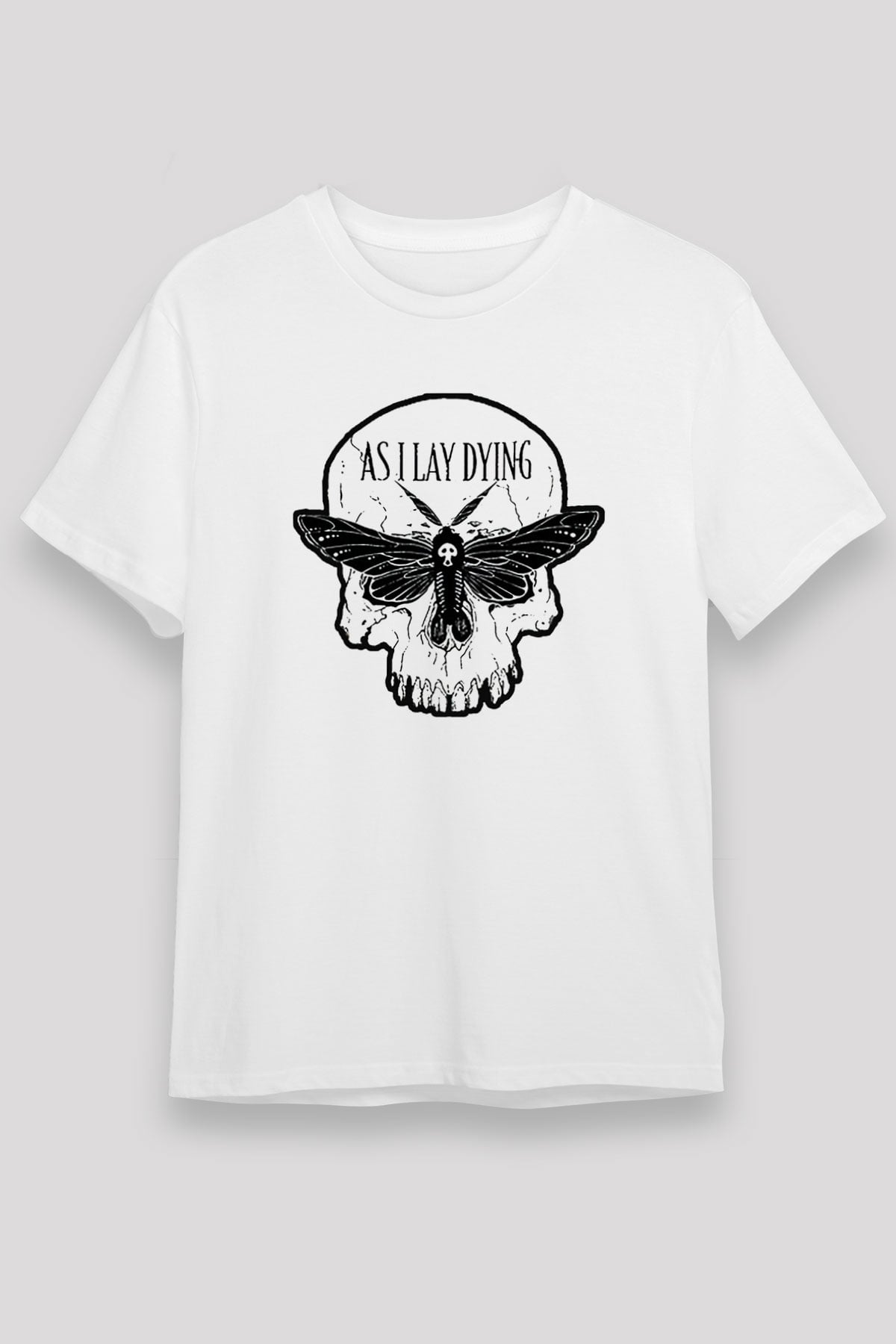 As I Lay Dying Beyaz Unisex Tişört T-Shirt - TişörtFabrikası