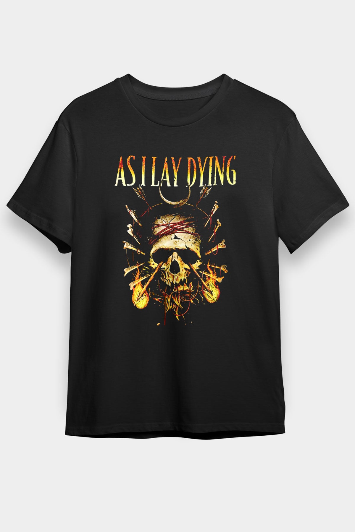 As I Lay Dying Siyah Unisex Tişört T-Shirt - TişörtFabrikası