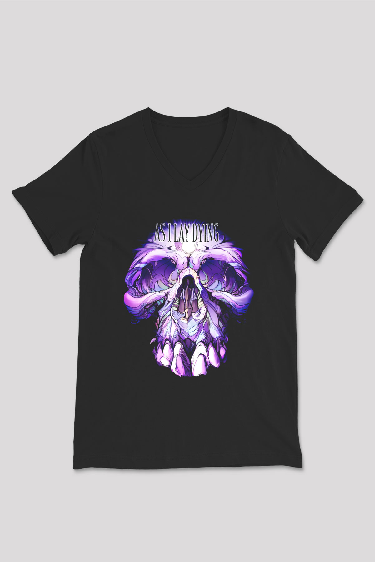 As I Lay Dying Siyah Unisex V Yaka Tişört T-Shirt