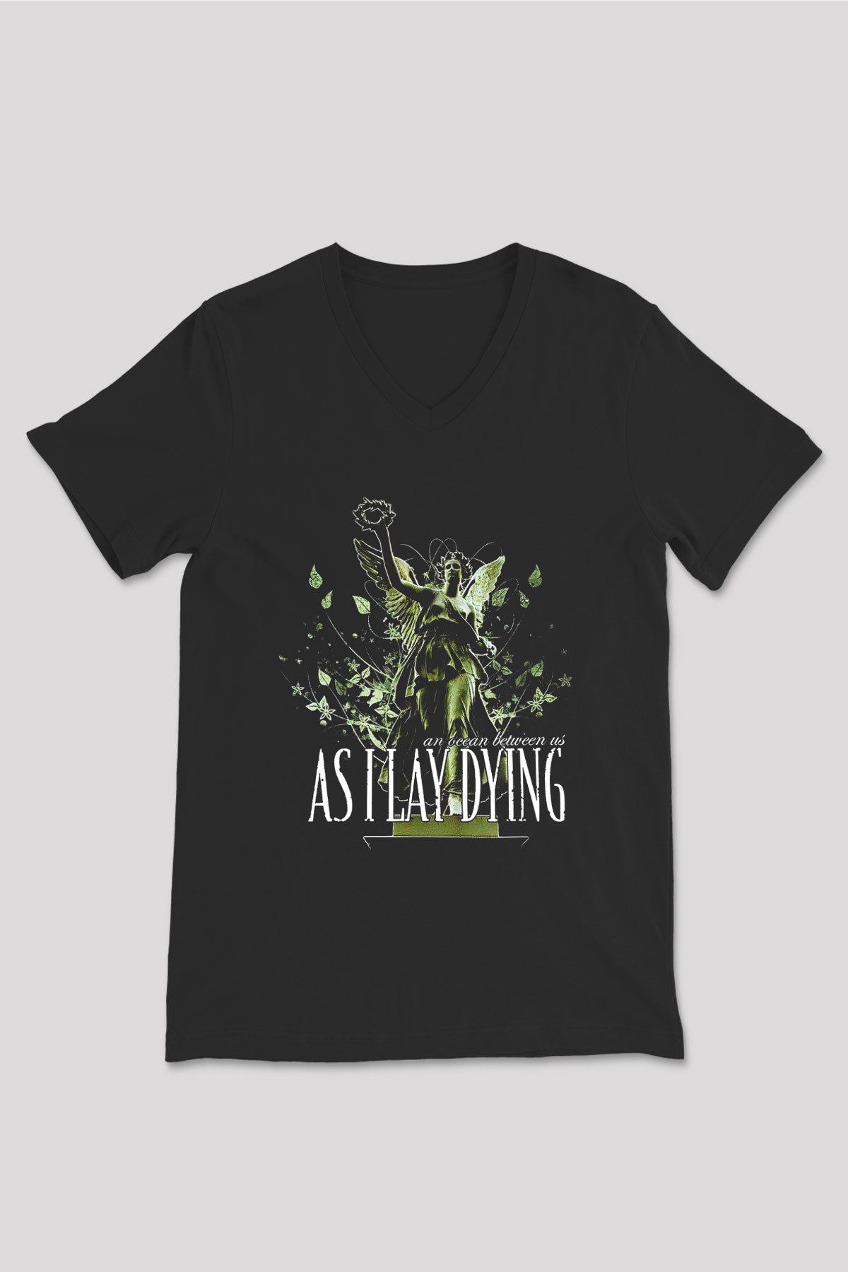 As I Lay Dying Siyah Unisex V Yaka Tişört T-Shirt