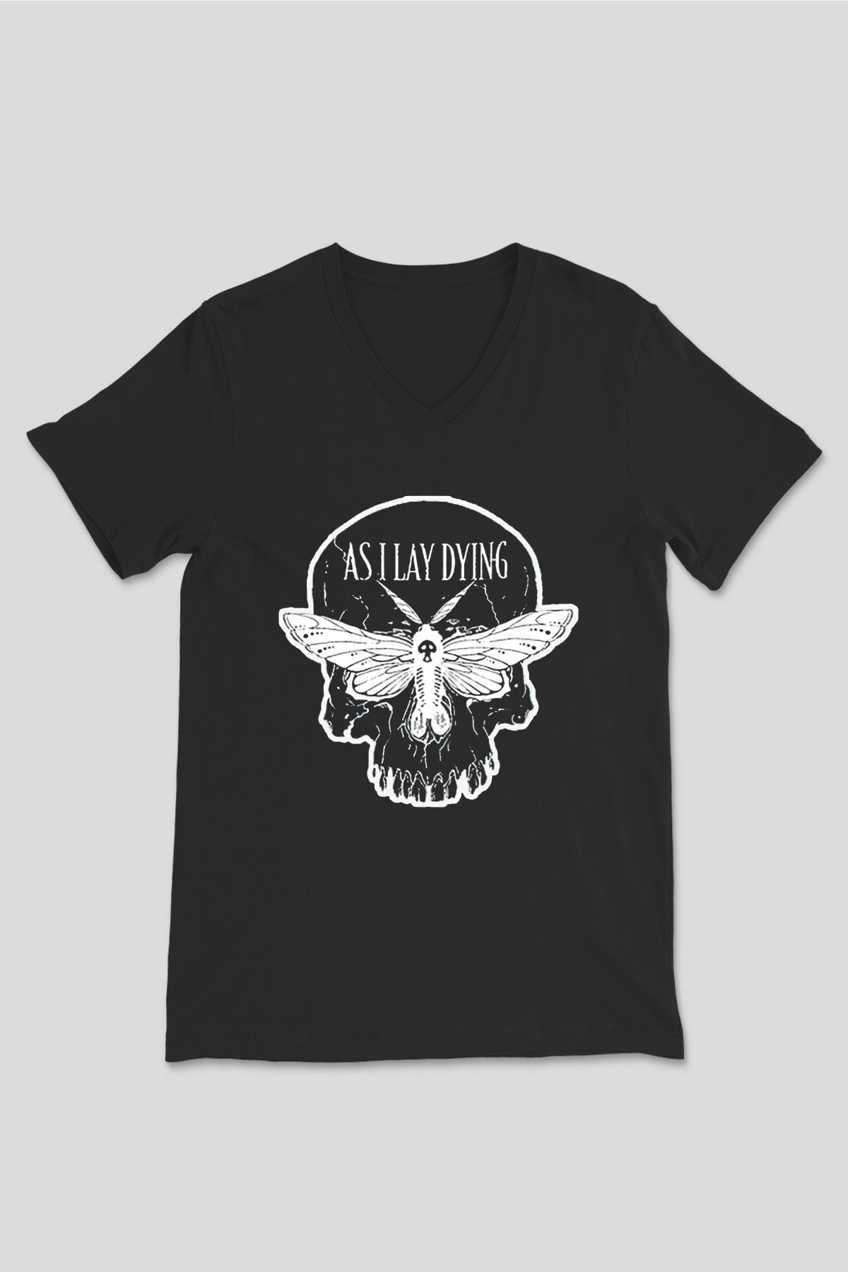 As I Lay Dying Siyah Unisex V Yaka Tişört