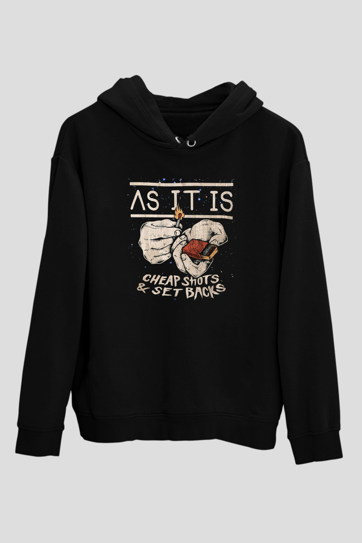 As It Is Siyah Unisex Hoodie