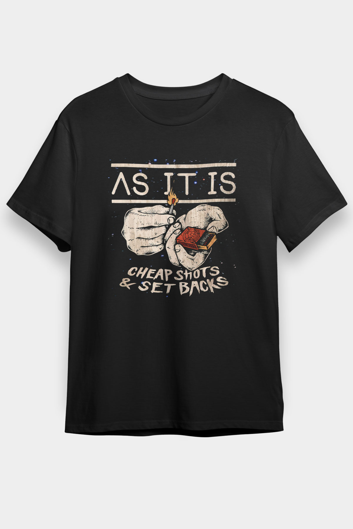 As It Is Siyah Unisex Tişört T-Shirt - TişörtFabrikası
