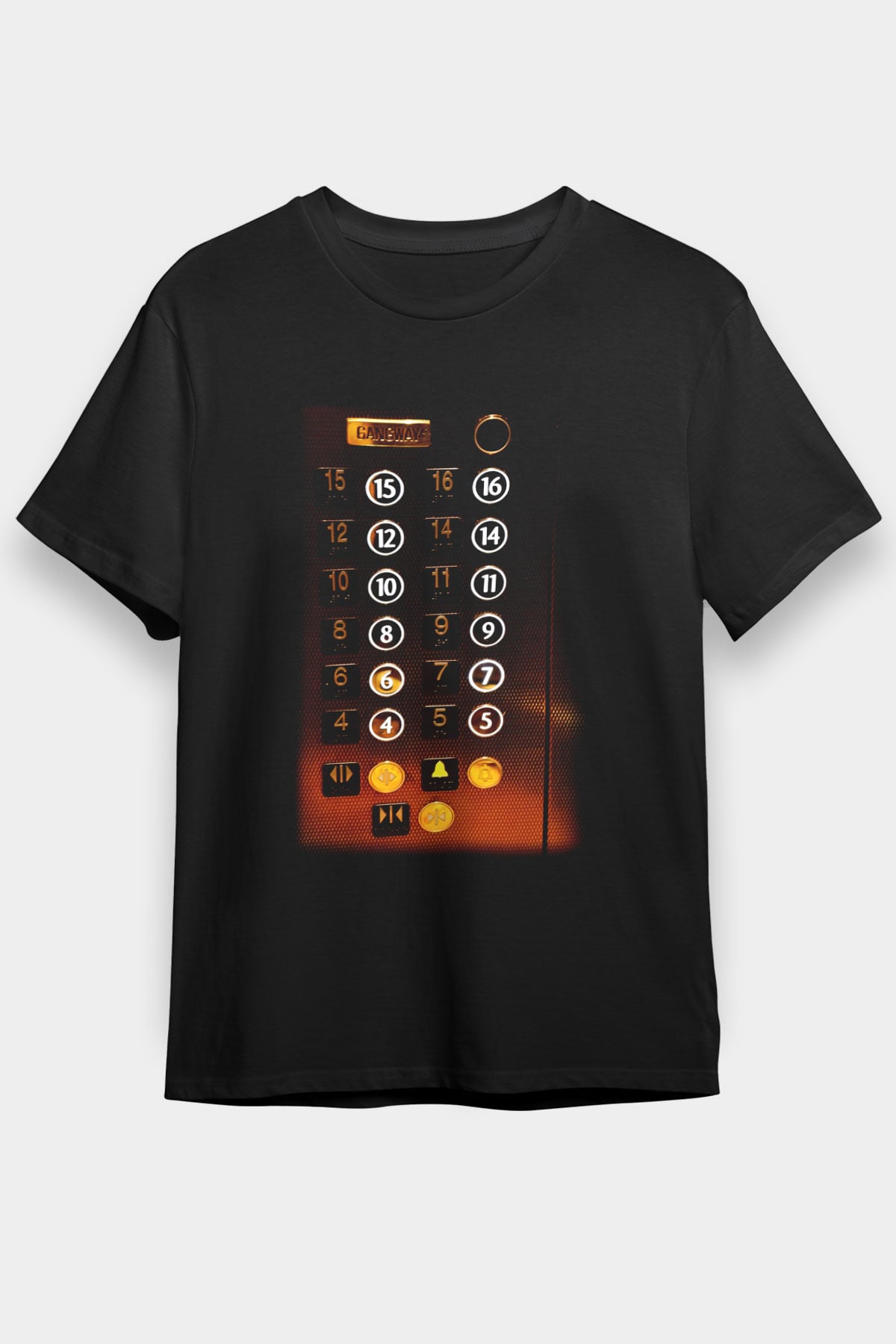 Asansörcü Siyah Unisex Tişört T-Shirt - TişörtFabrikası