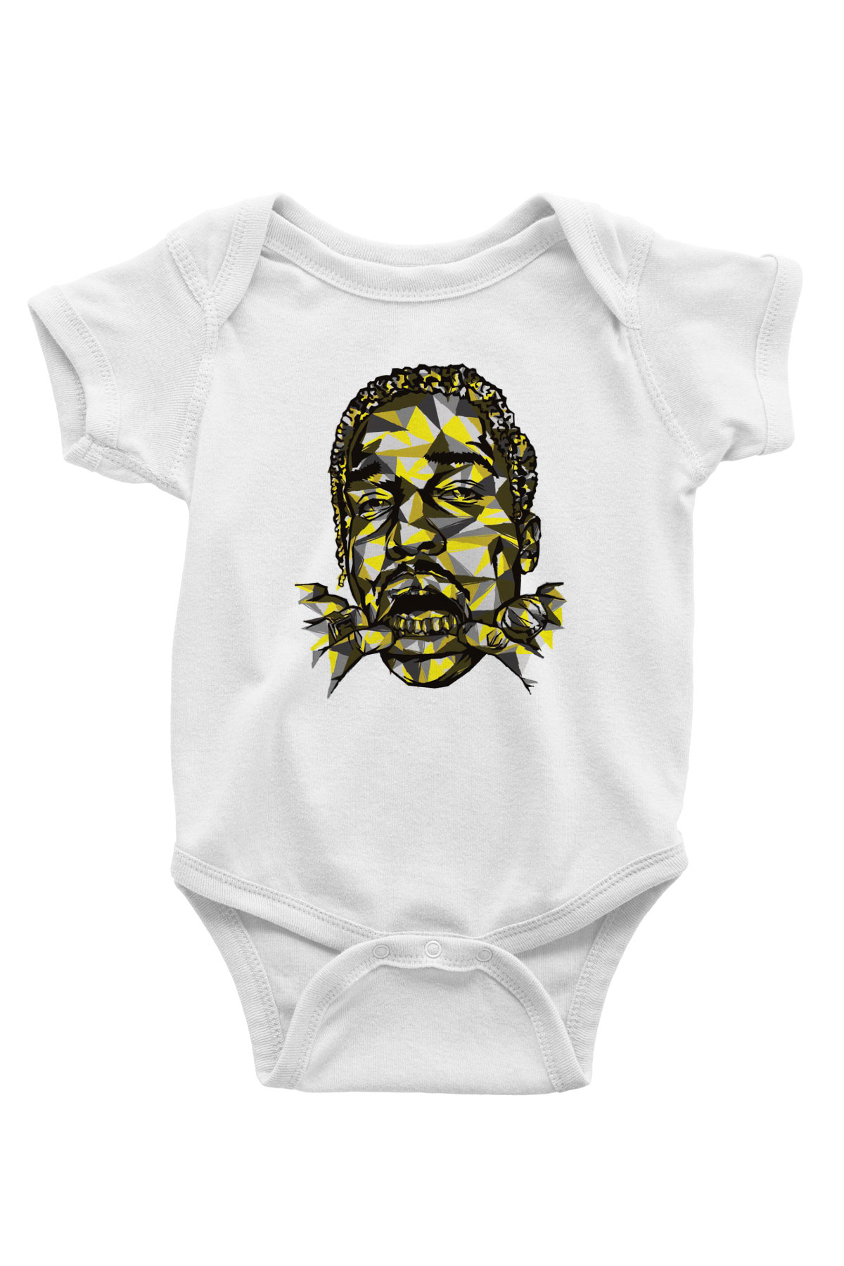 ASAP Mob Beyaz Bebek Body - Zıbın