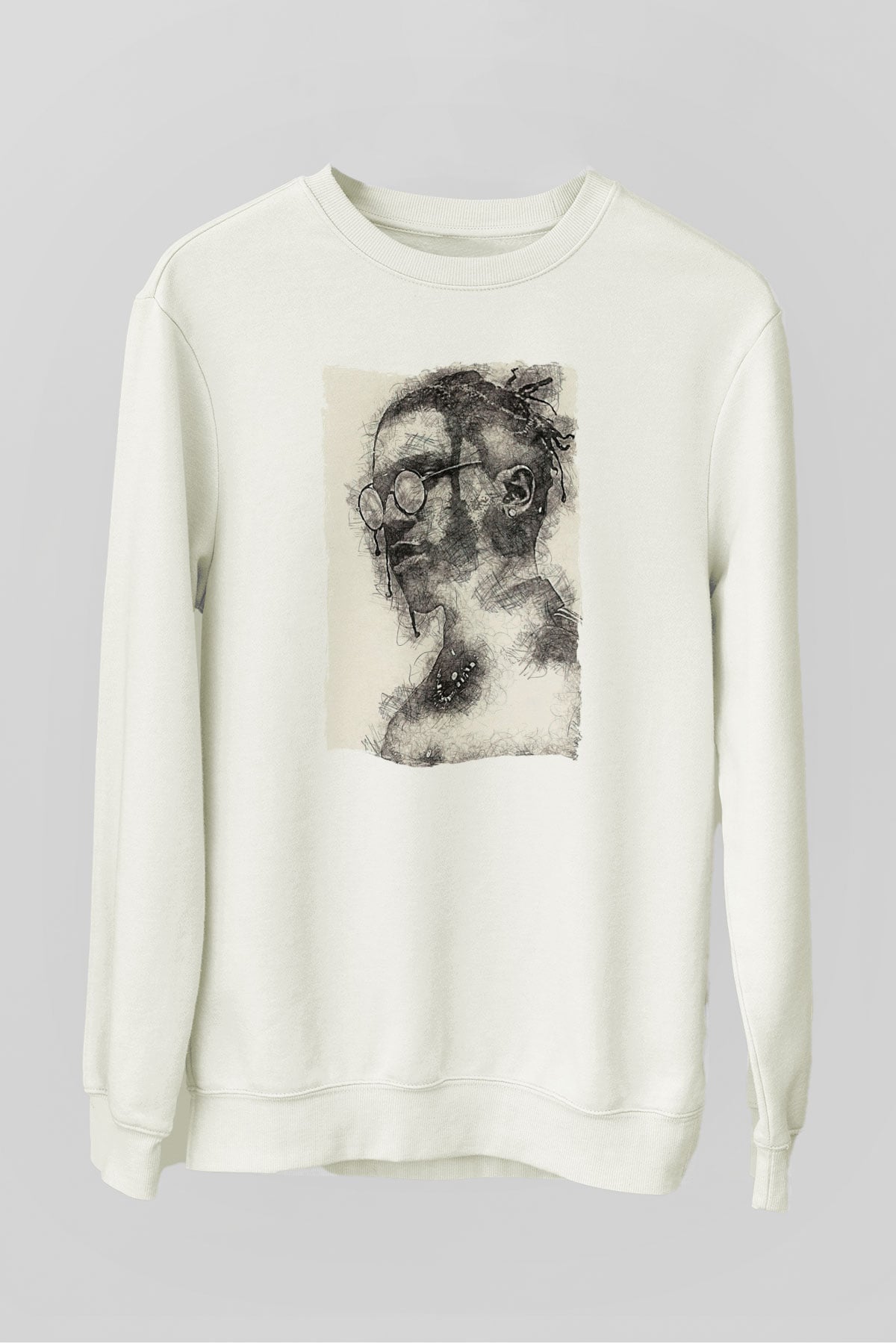 ASAP Mob Beyaz Unisex Sweatshirt