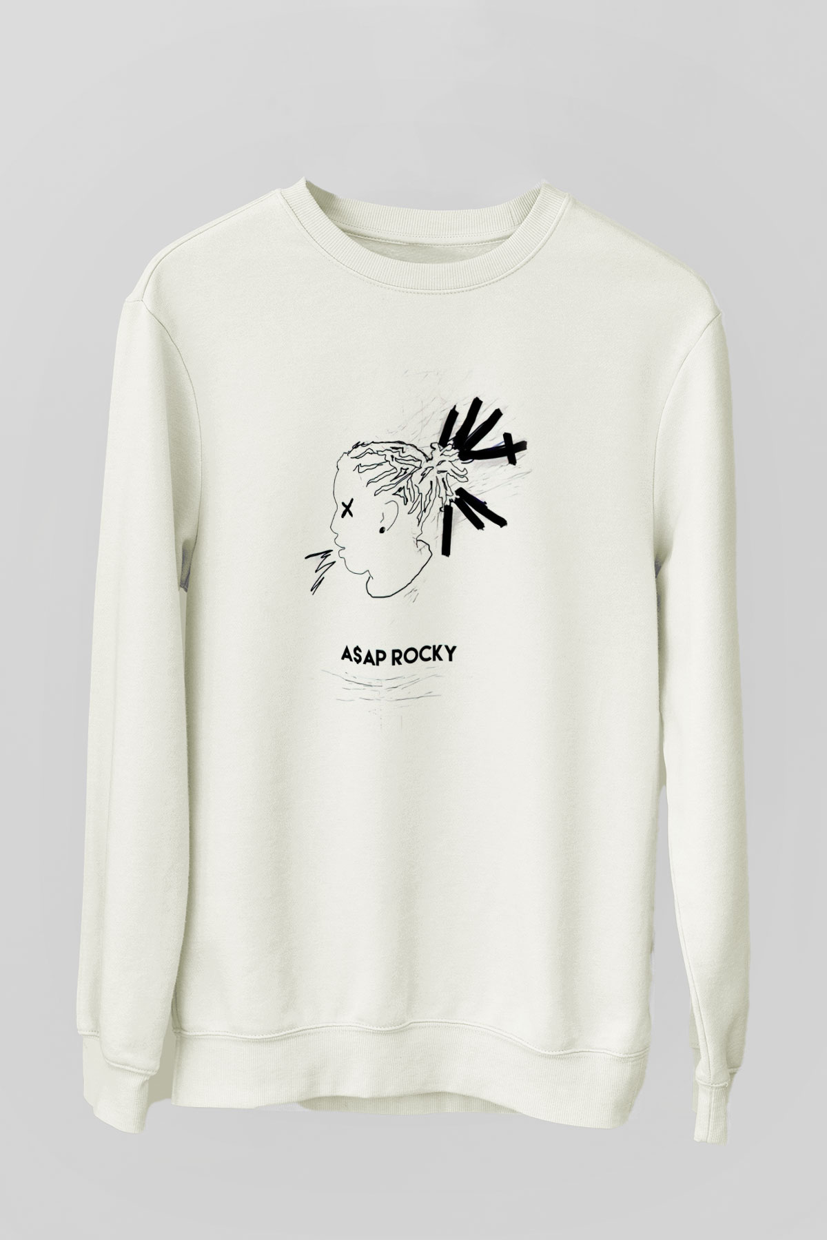 ASAP Rocky Beyaz Unisex Sweatshirt