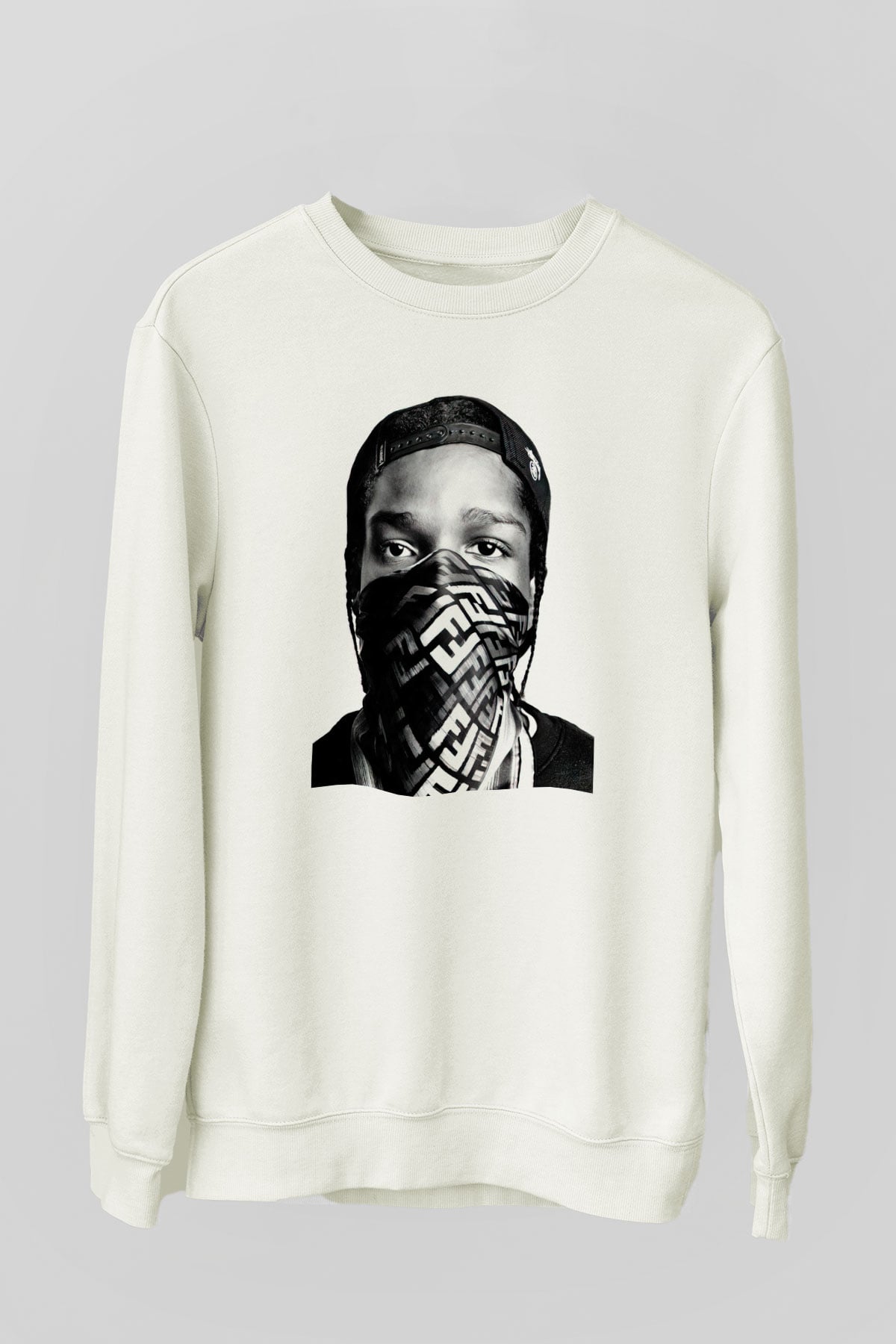 ASAP Rocky Beyaz Unisex Sweatshirt