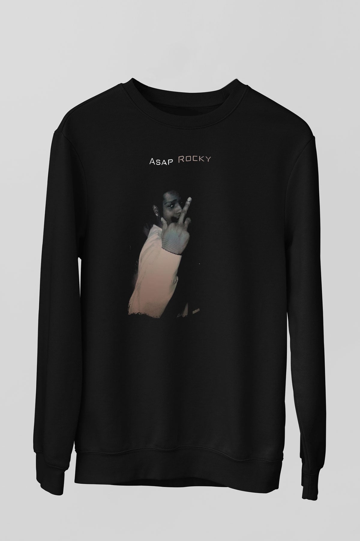 ASAP Rocky Siyah Unisex Sweatshirt