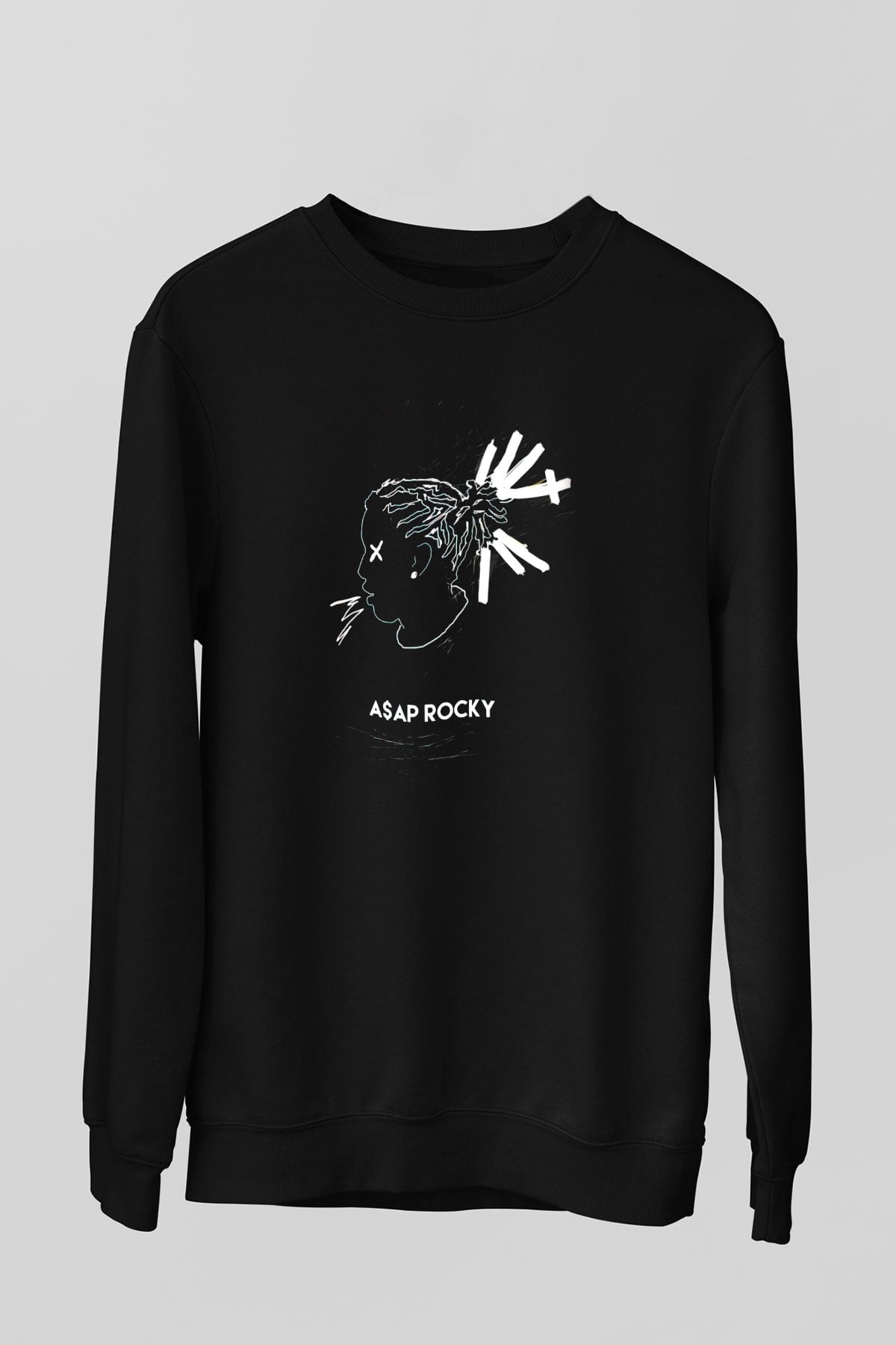 ASAP Rocky Siyah Unisex Sweatshirt