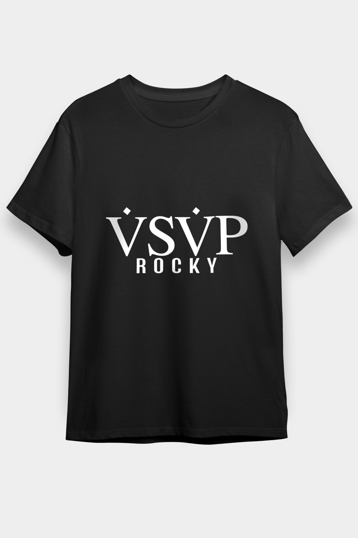 ASAP Rocky Siyah Unisex Tişört T-Shirt - TişörtFabrikası