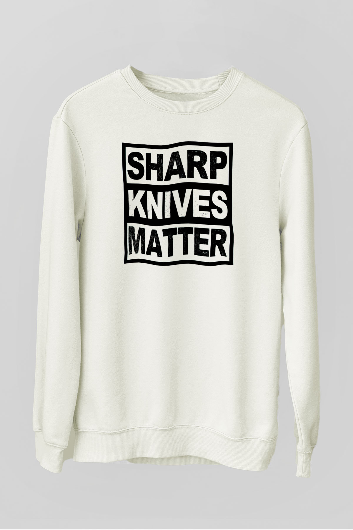 Aşçı Beyaz Unisex Sweatshirt