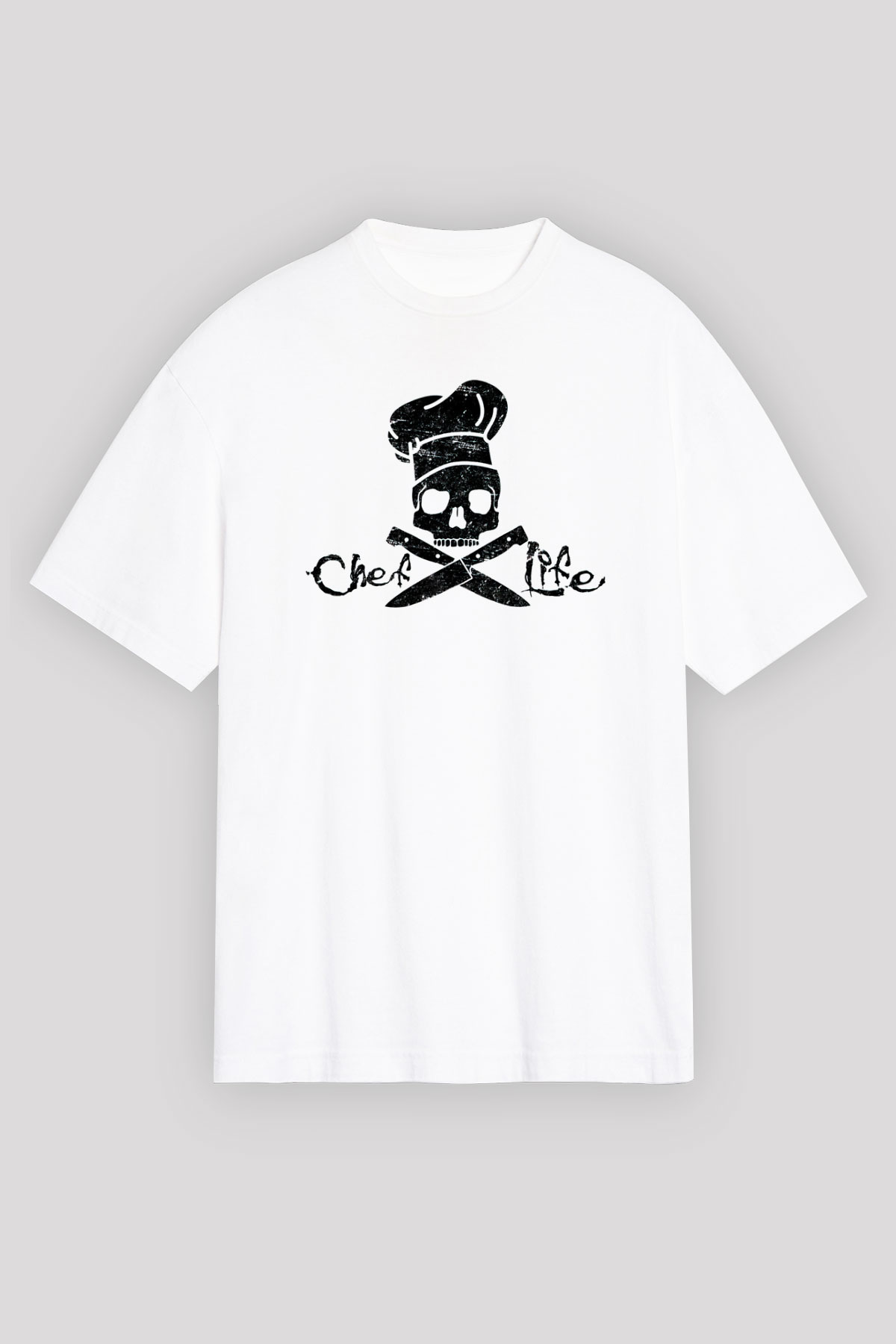 Aşçı Beyaz Unisex Tişört T-Shirt - TişörtFabrikası