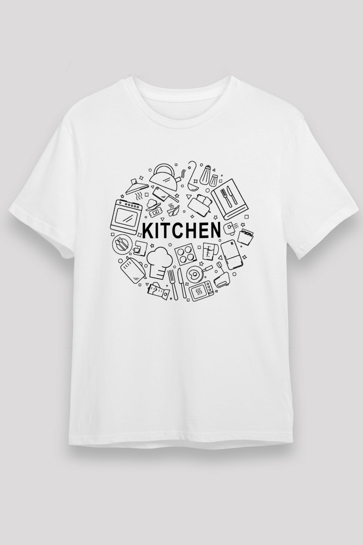 Aşçı Beyaz Unisex Tişört T-Shirt - TişörtFabrikası
