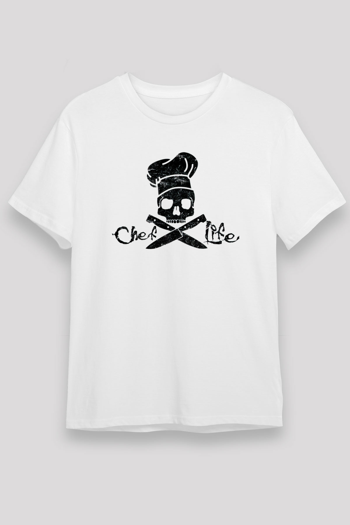 Aşçı Beyaz Unisex Tişört T-Shirt - TişörtFabrikası