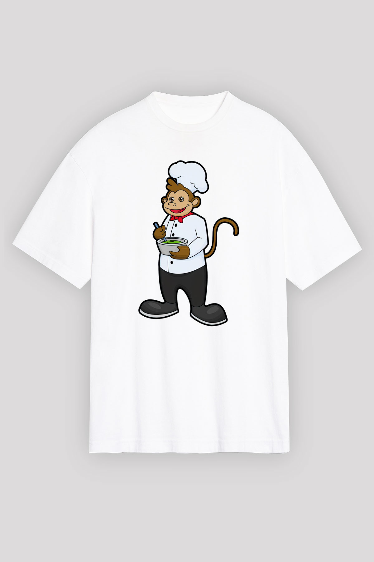 Aşçı Beyaz Unisex Tişört T-Shirt - TişörtFabrikası
