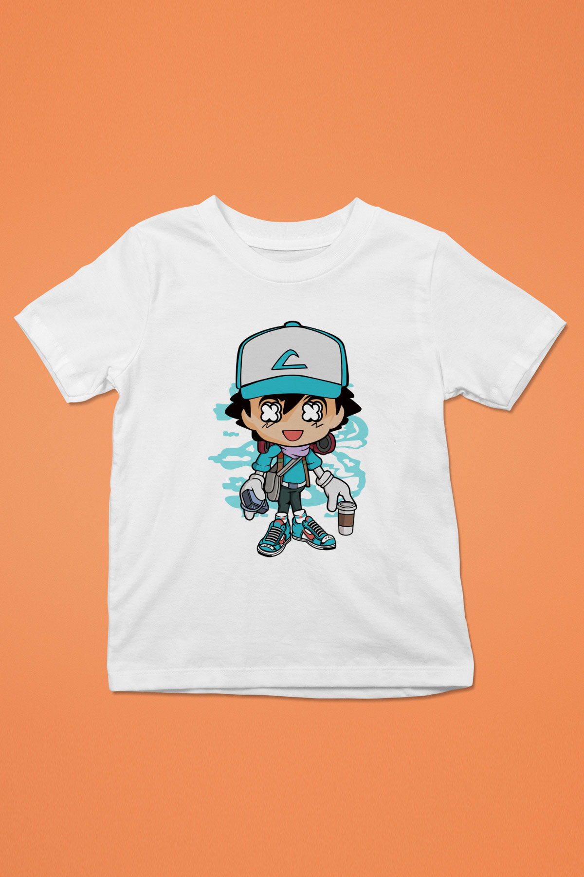 Ash Street Style Baskılı Unisex Beyaz Çocuk Tişört