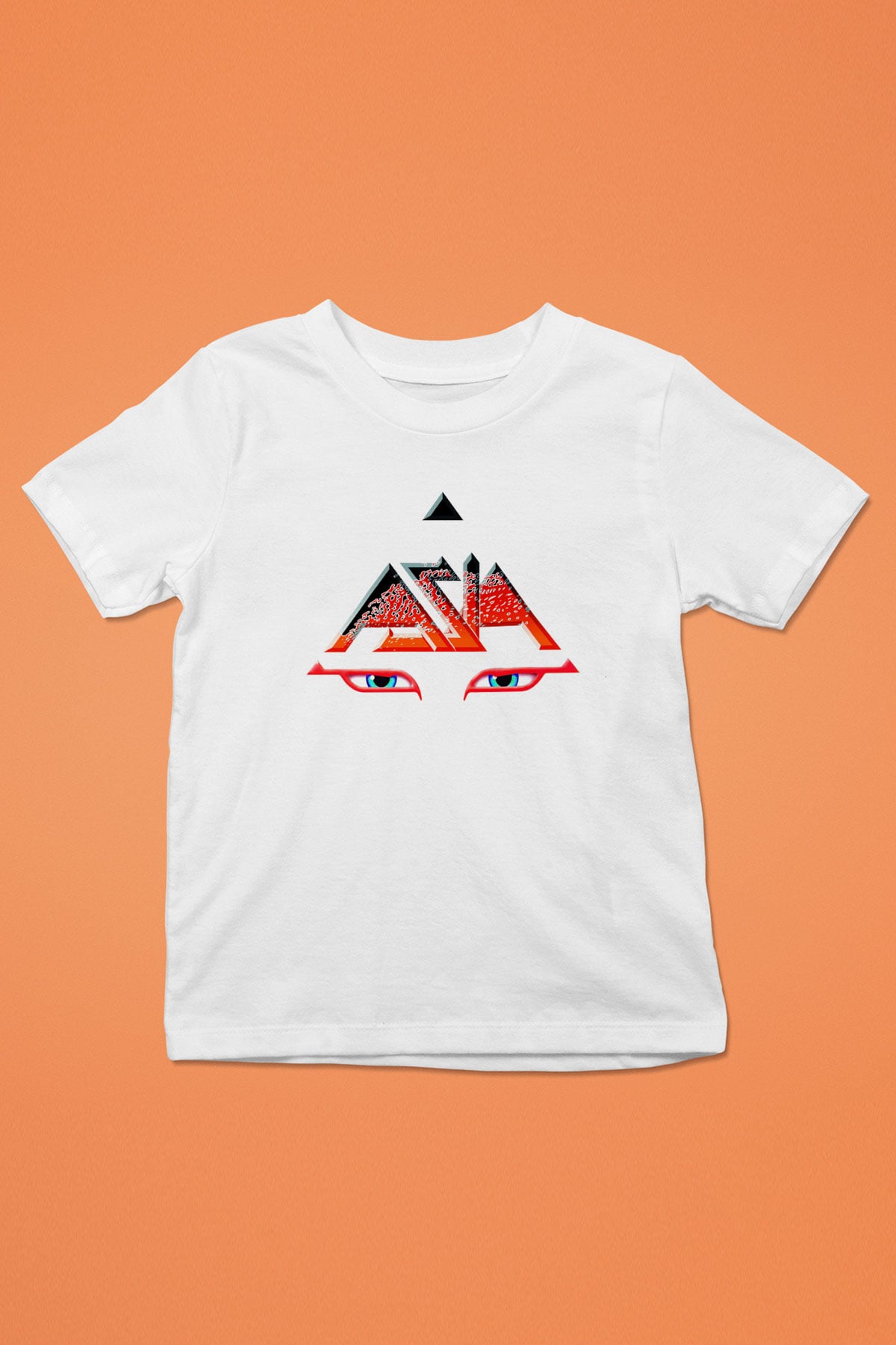Asia Baskılı Beyaz Unisex Çocuk Tişört