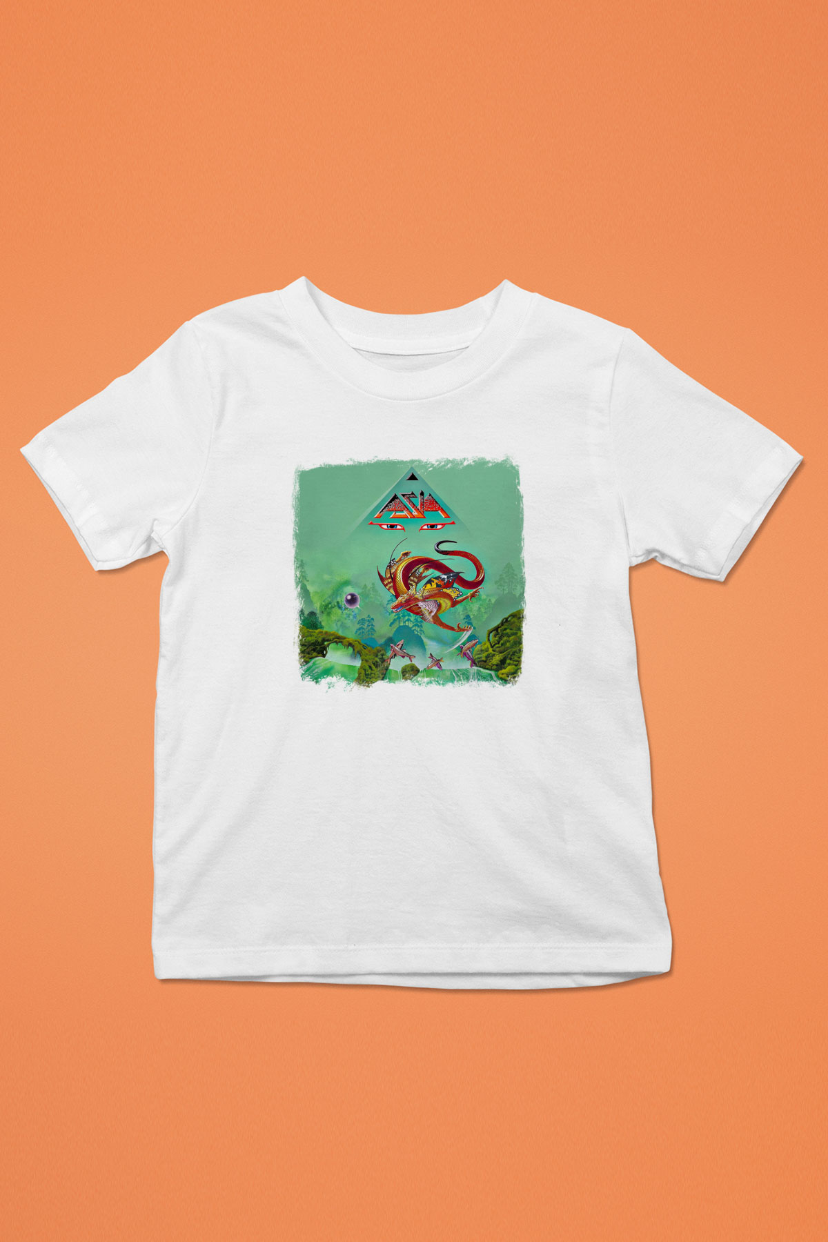 Asia Baskılı Unisex Beyaz Çocuk Tişört
