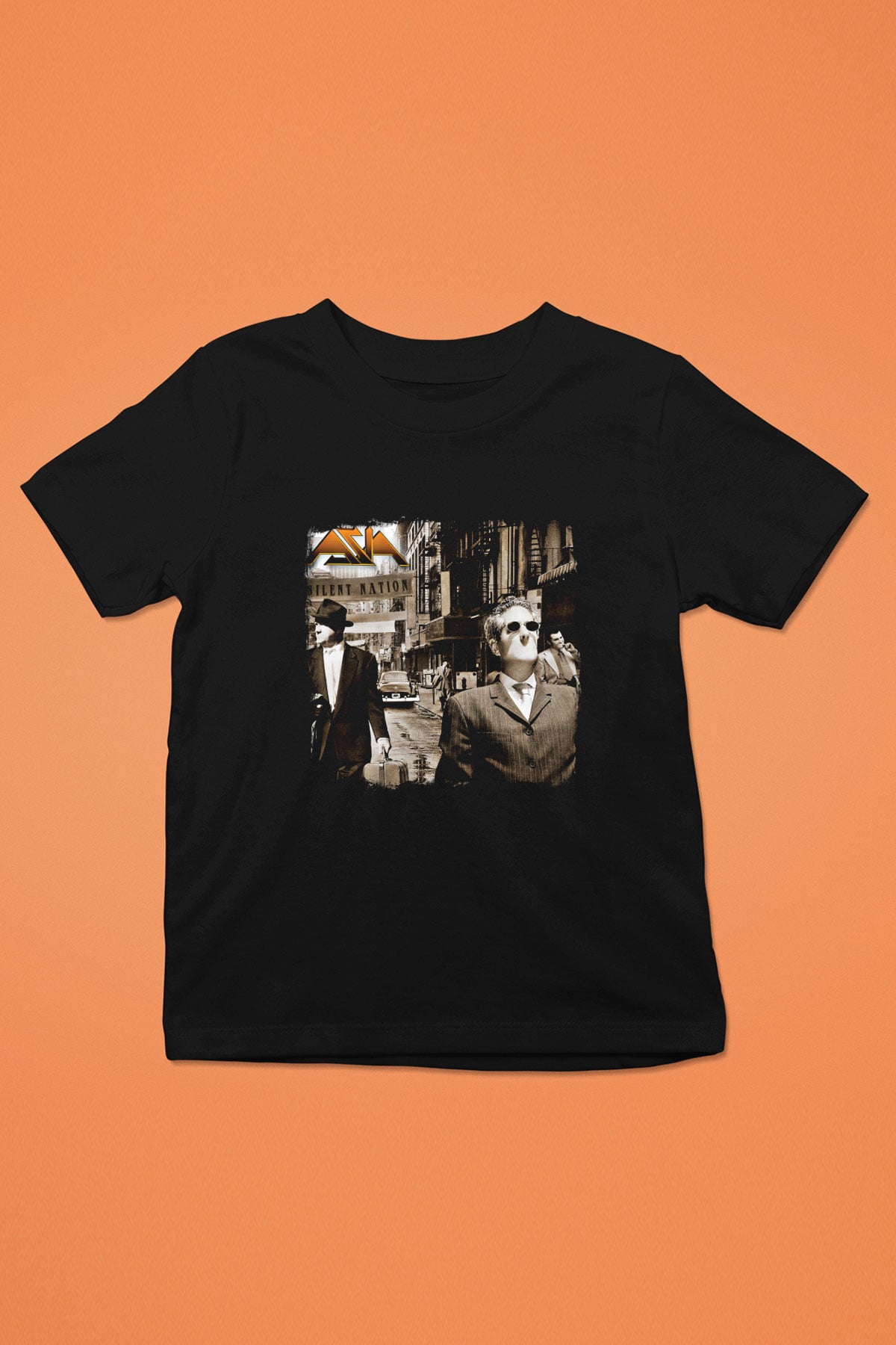 Asia Baskılı Unisex Siyah Çocuk Tişört