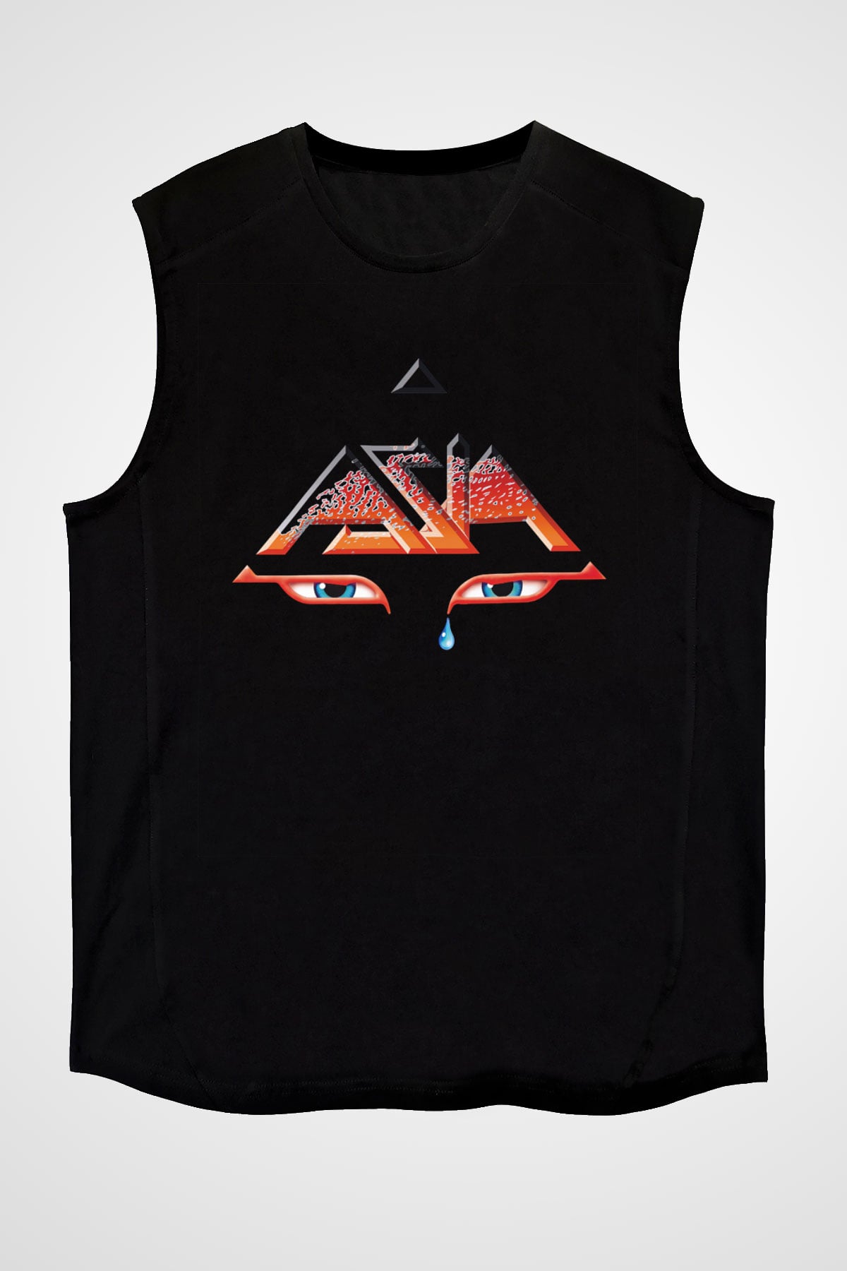 Asia Siyah Unisex Kolsuz Tişört