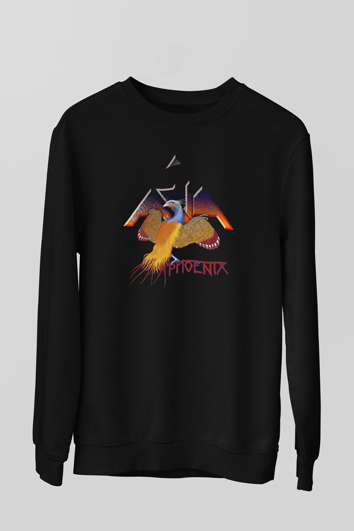 Asia Siyah Unisex Sweatshirt