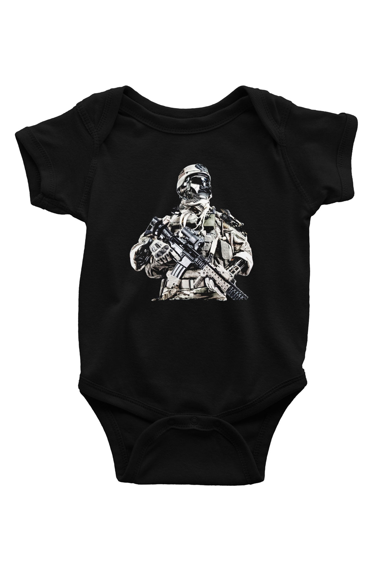 Asker Siyah Bebek Body - Zıbın