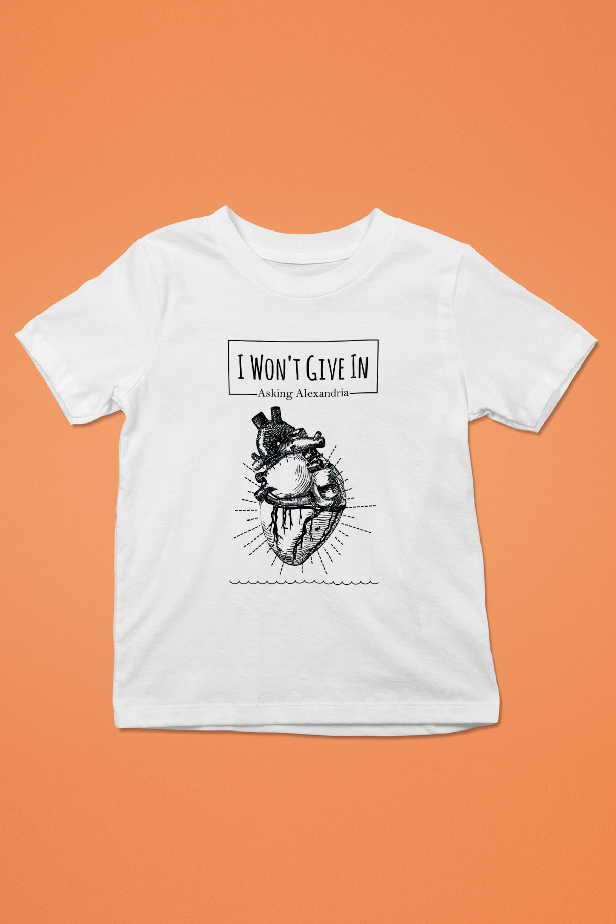 Asking Alexandria Baskılı Beyaz Unisex Çocuk Tişört