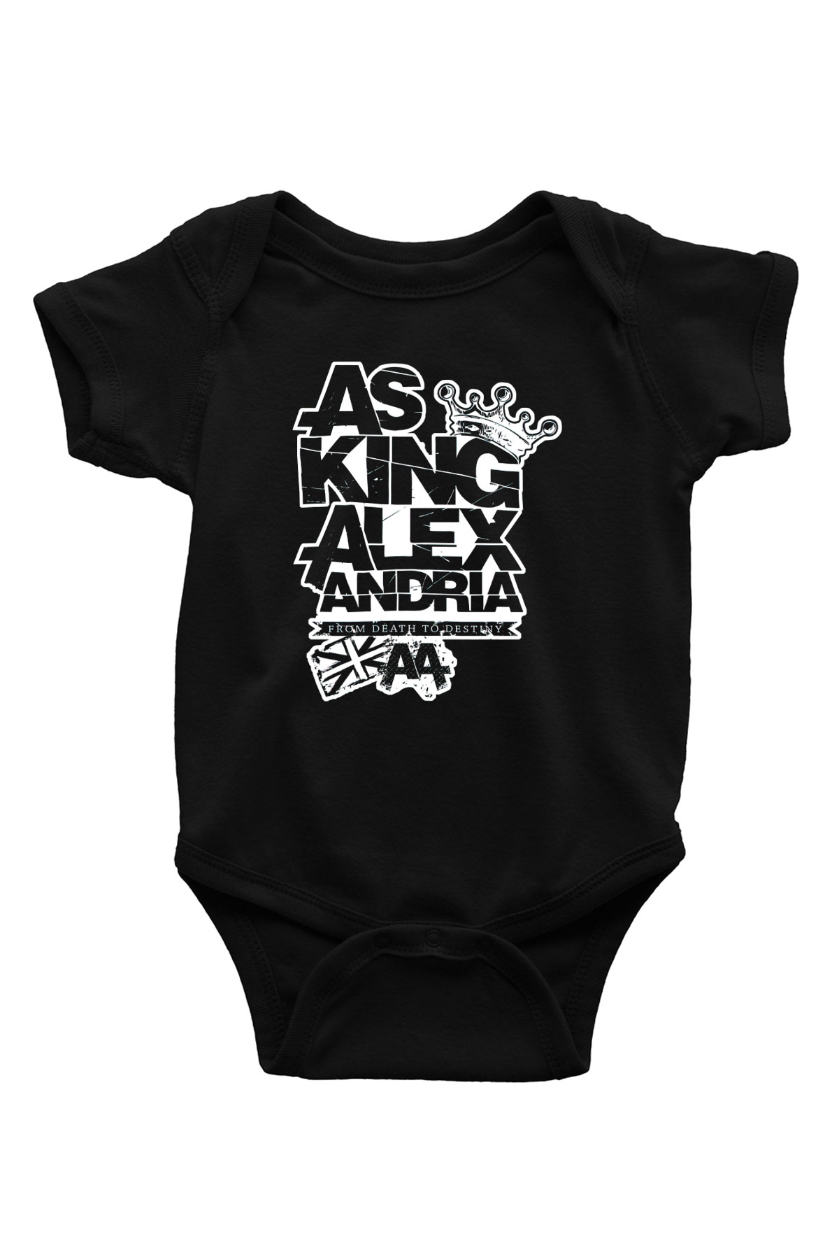 Asking Alexandria Baskılı Siyah Bebek Body - Zıbın