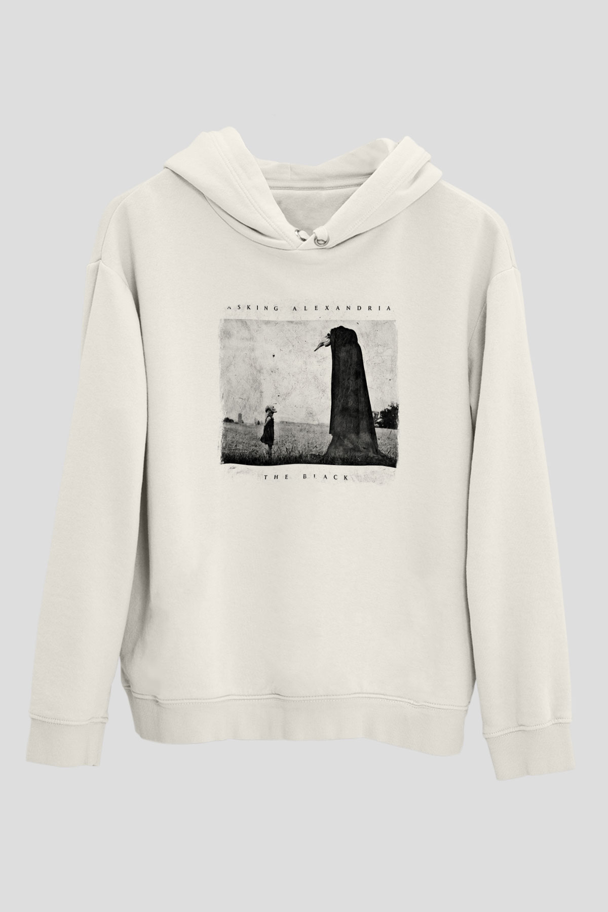Asking Alexandria Baskılı Unisex Beyaz Hoodie