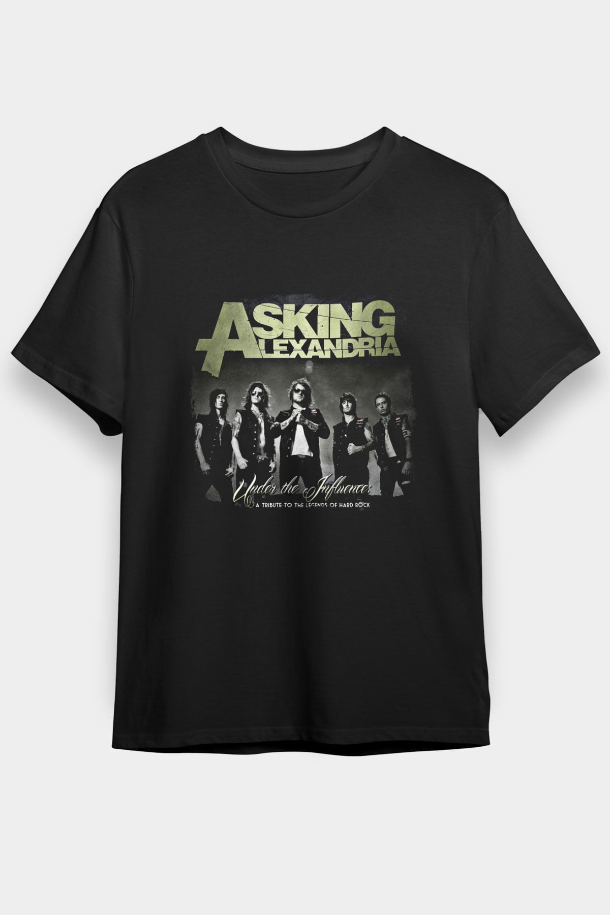 Asking Alexandria Baskılı Unisex Siyah Tişört