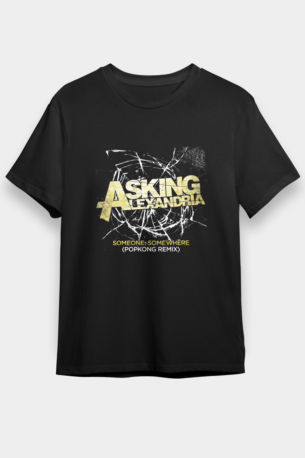 Asking Alexandria Baskılı Unisex Siyah Tişört
