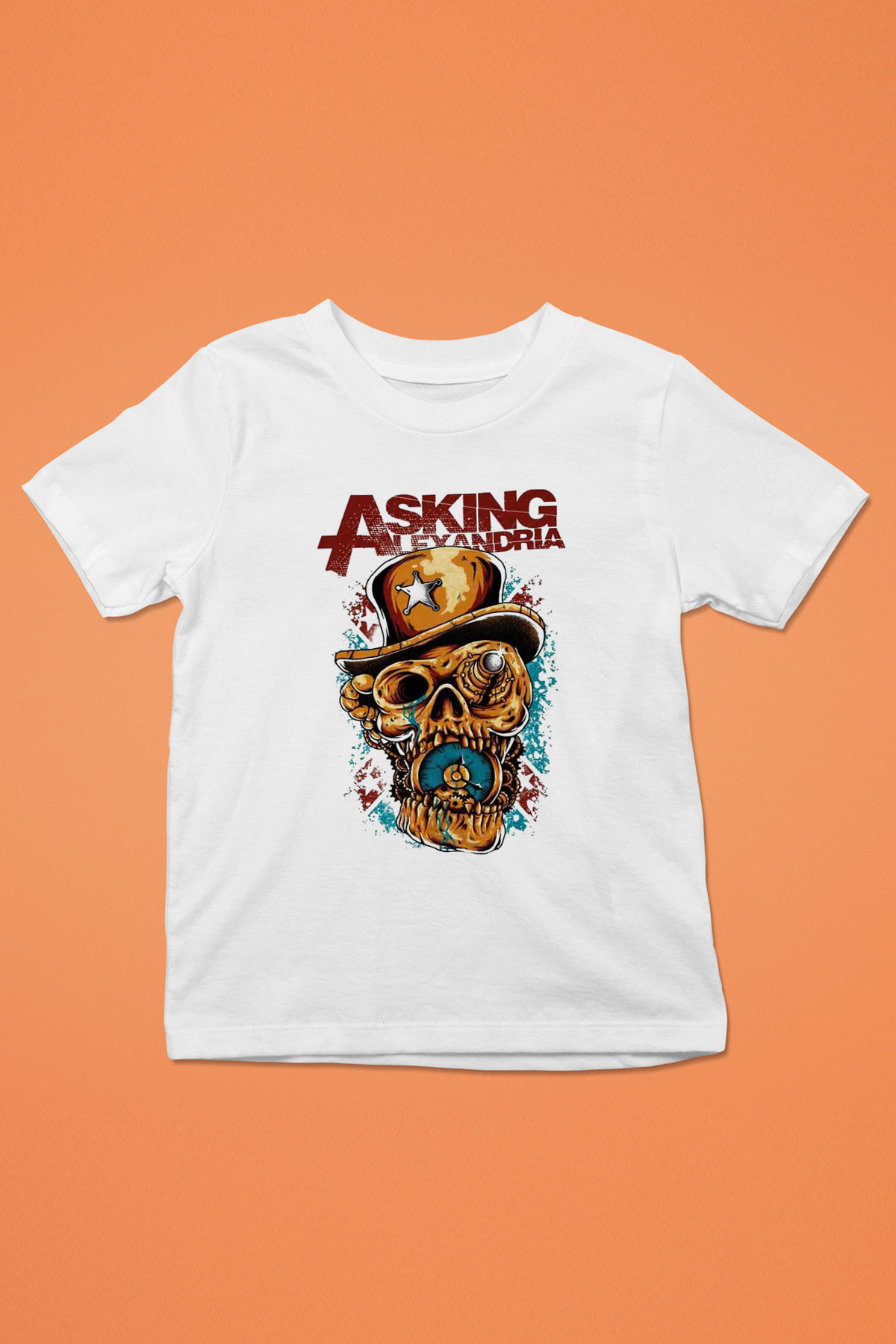 Asking Alexandria Beyaz Unisex Çocuk Tişört