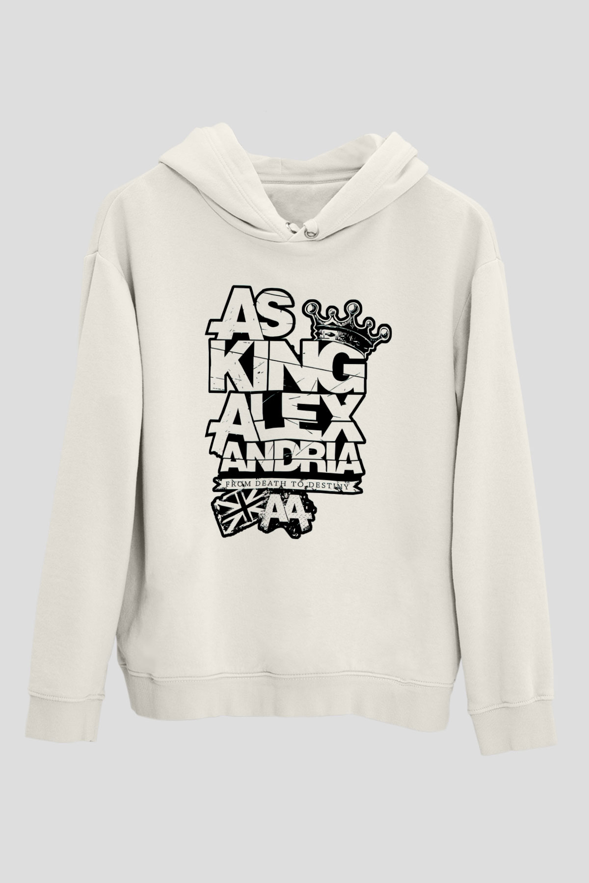 Asking Alexandria Beyaz Unisex Kapşonlu Sweatshirt