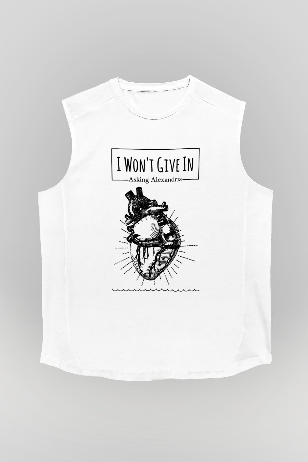 Asking Alexandria Beyaz Unisex Kolsuz Tişört