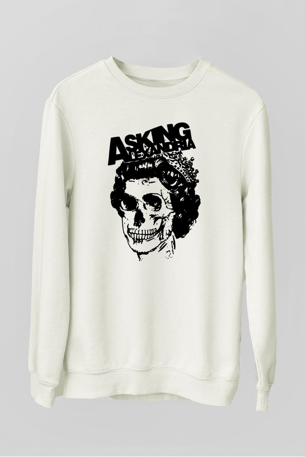 Asking Alexandria Beyaz Unisex Sweatshirt