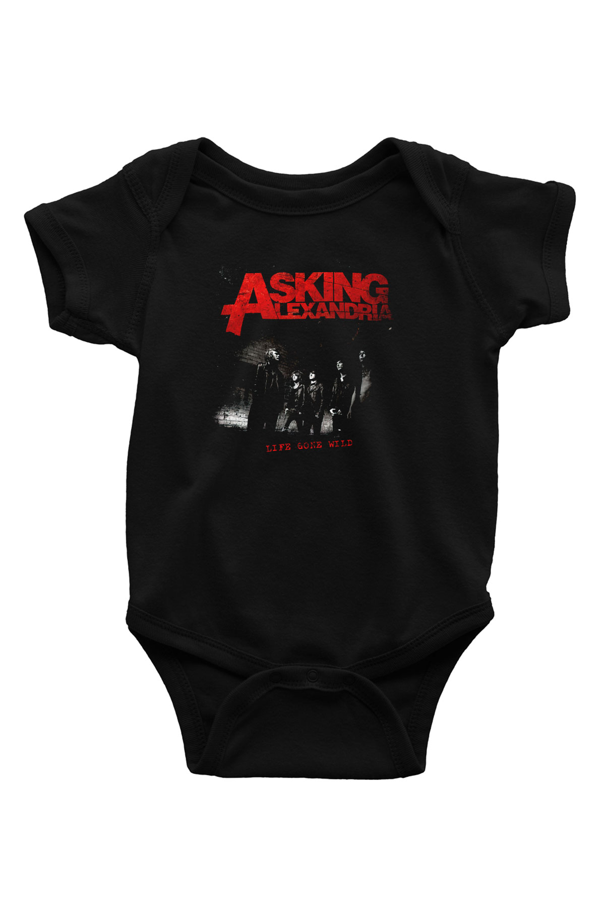 Asking Alexandria Siyah Bebek Body - Zıbın