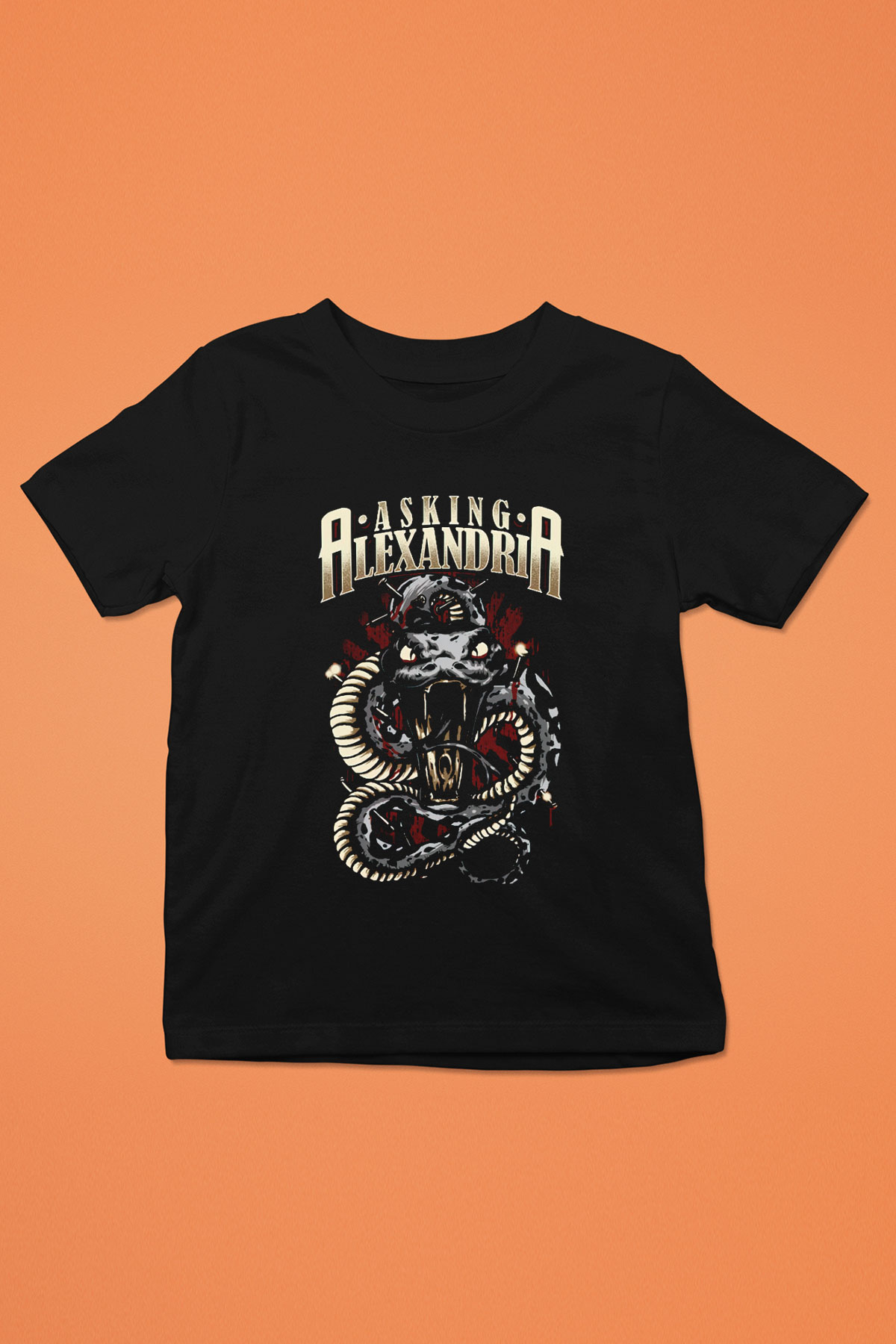 Asking Alexandria Siyah Unisex Çocuk Tişört