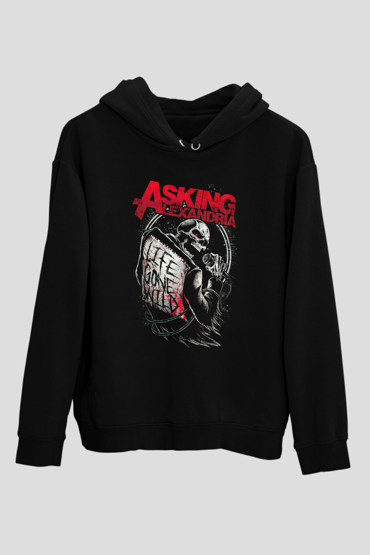 Asking Alexandria Siyah Unisex Hoodie